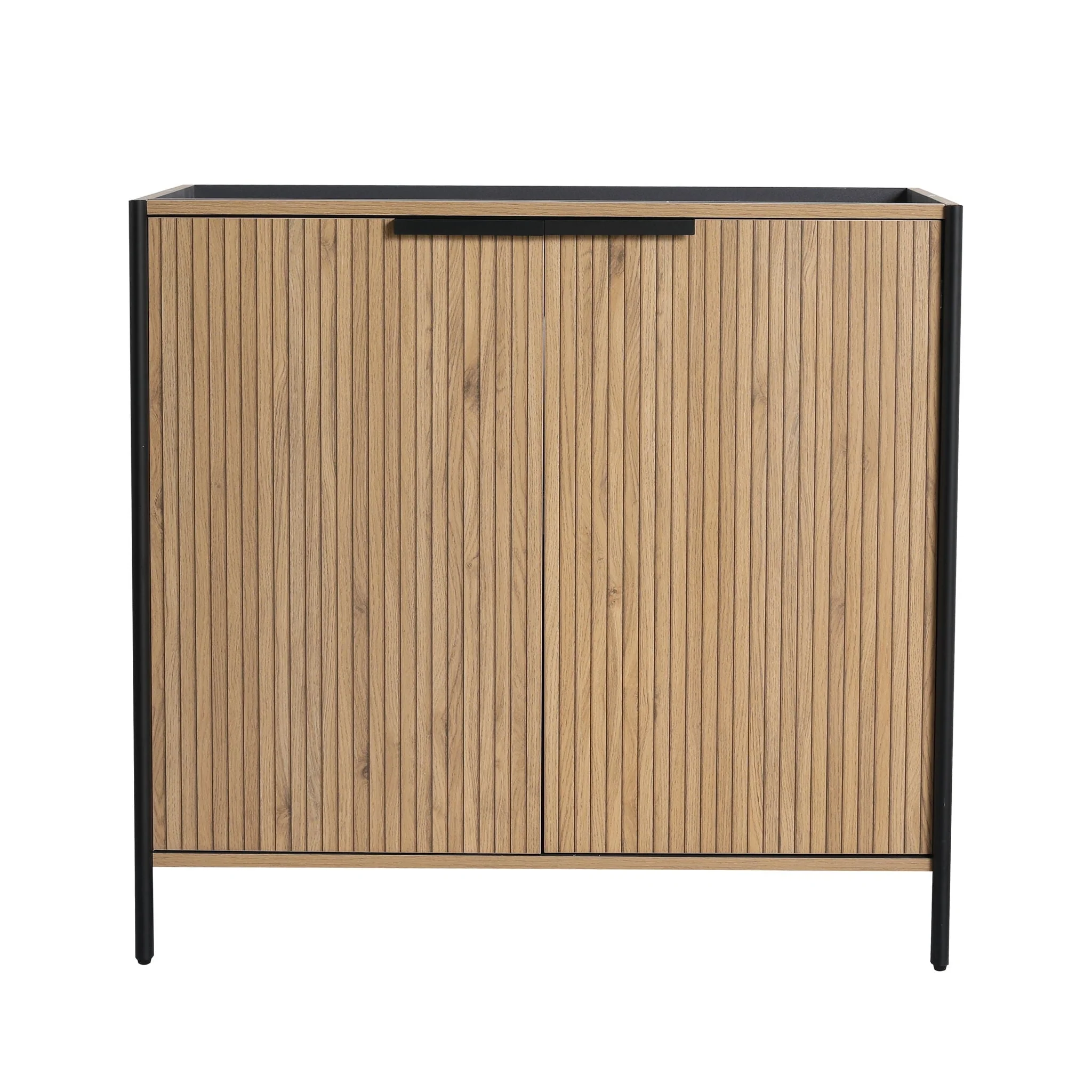 Contemporary Freestanding Bathroom Vanity With Adjustable Shelves - Image 5