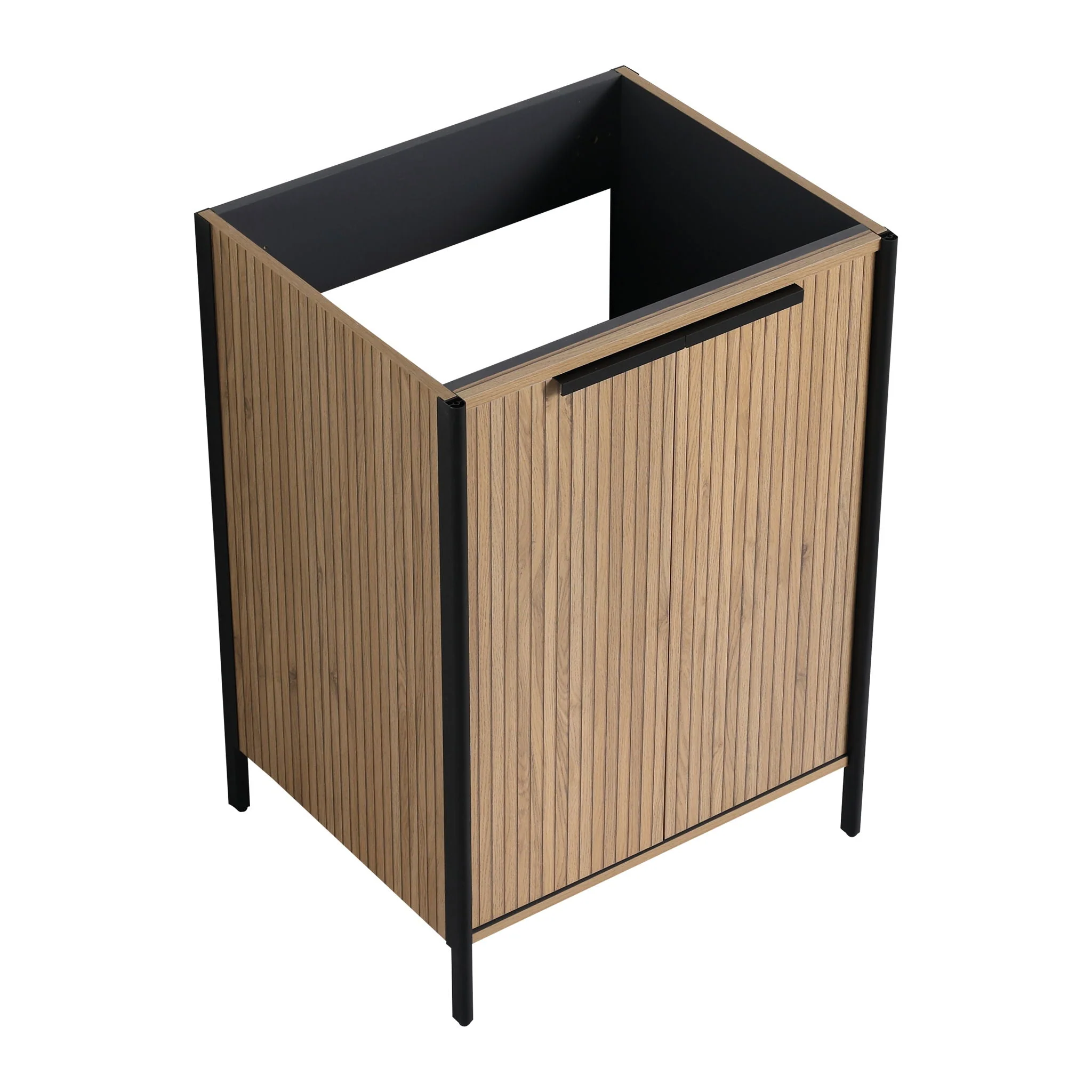 Contemporary Freestanding Bathroom Vanity With Adjustable Shelves - Image 6