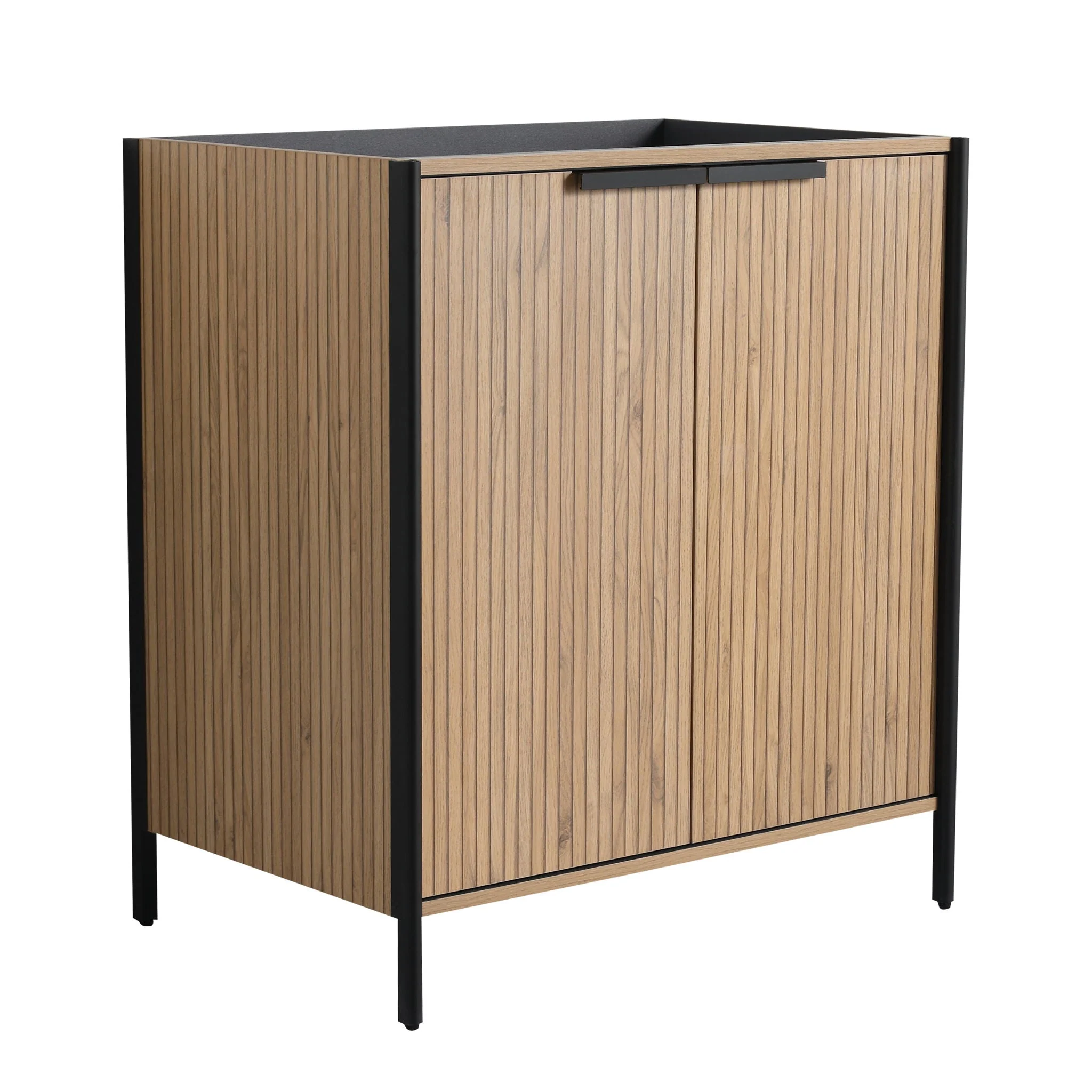 Contemporary Freestanding Bathroom Vanity With Adjustable Shelves - Image 8