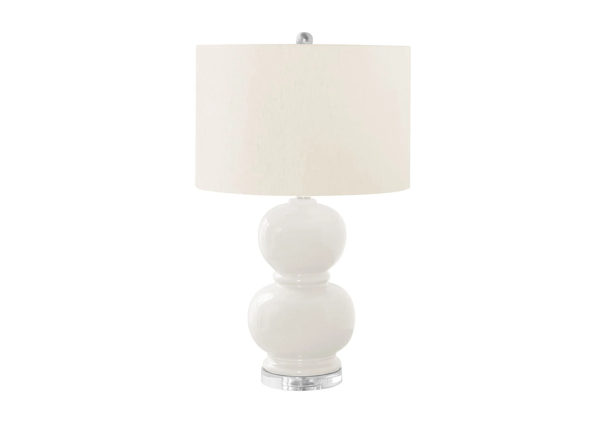 Contemporary Lighting, Ceramic Table Lamp - Cream - Image 2