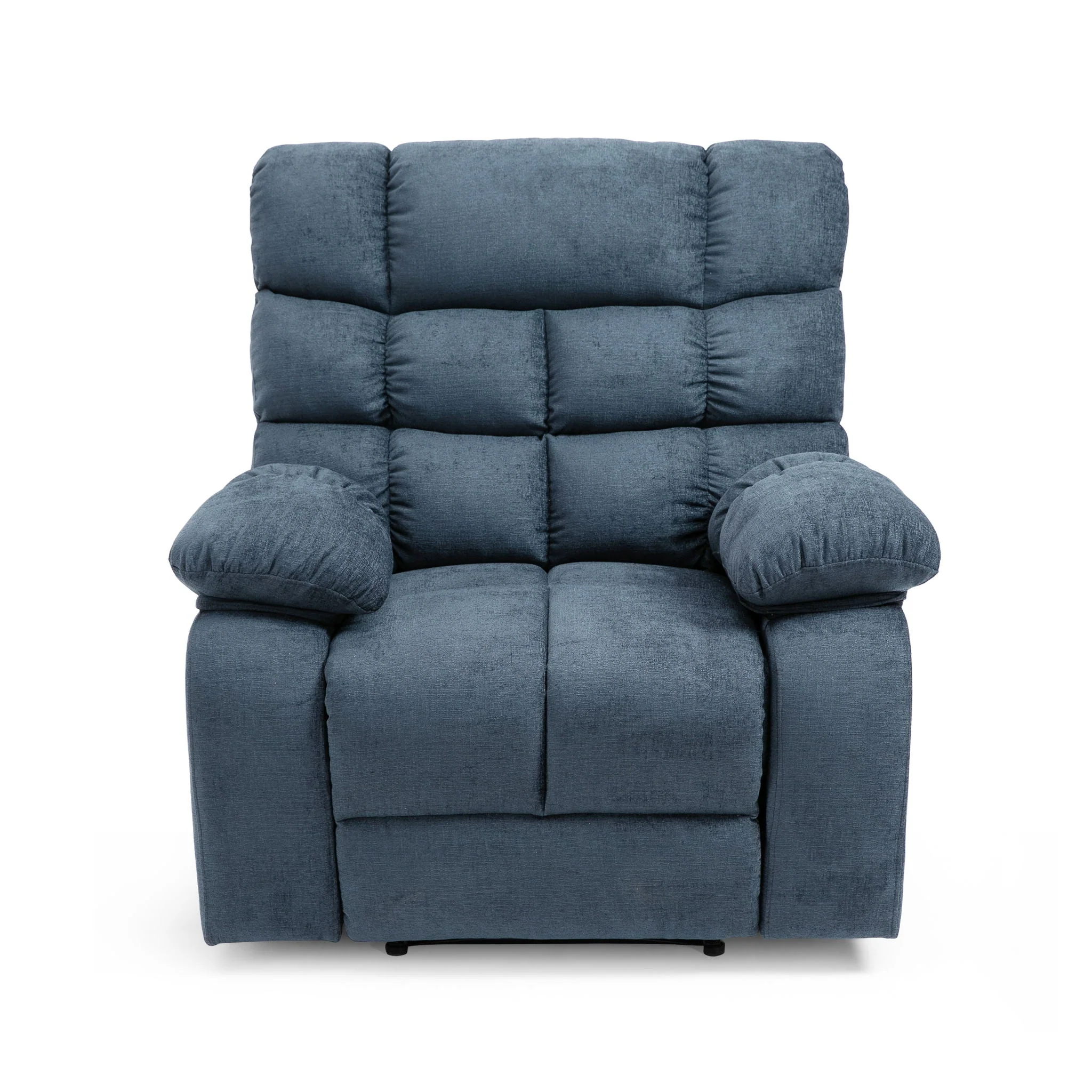 Contemporary Massage Recliner with Pillow Tufted Design - Charcoal - Image 4