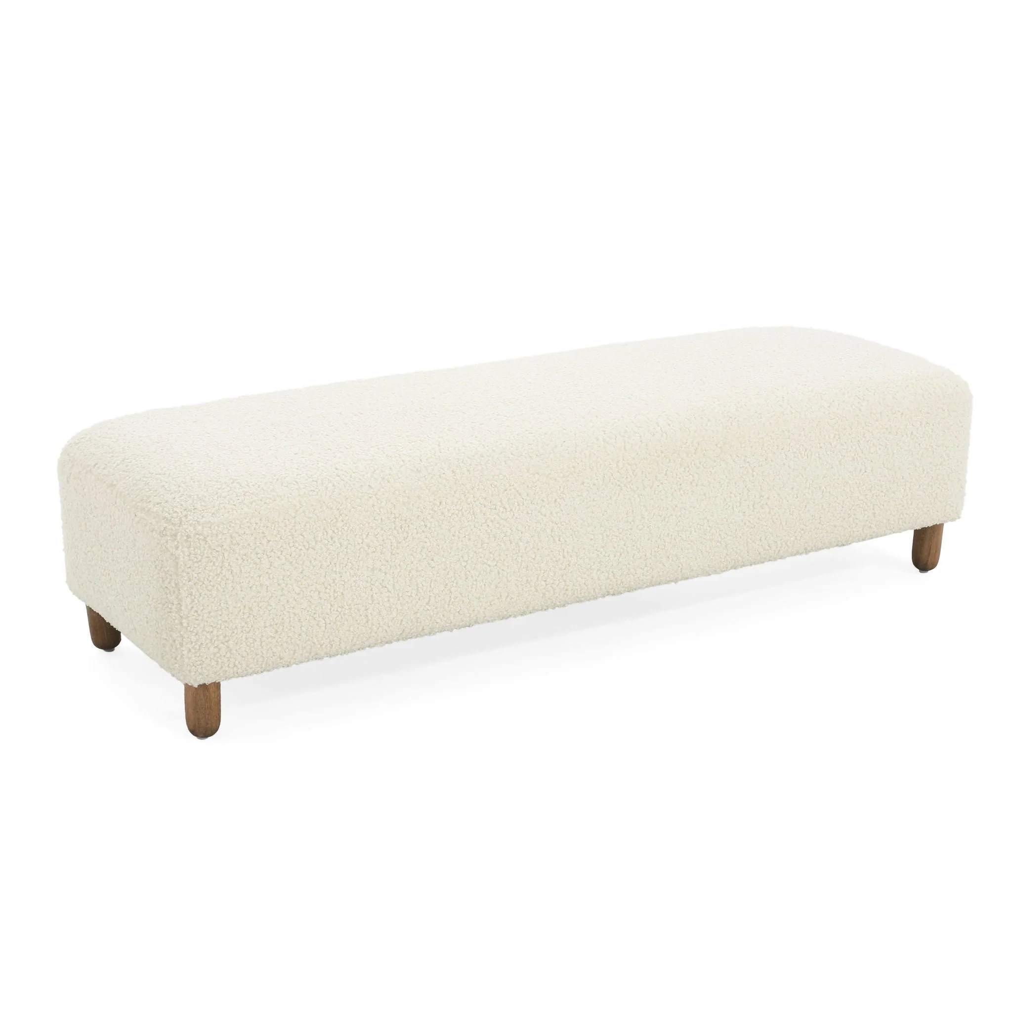Contemporary Ottoman With Foam Cushion And Durable Upholstery - Image 2