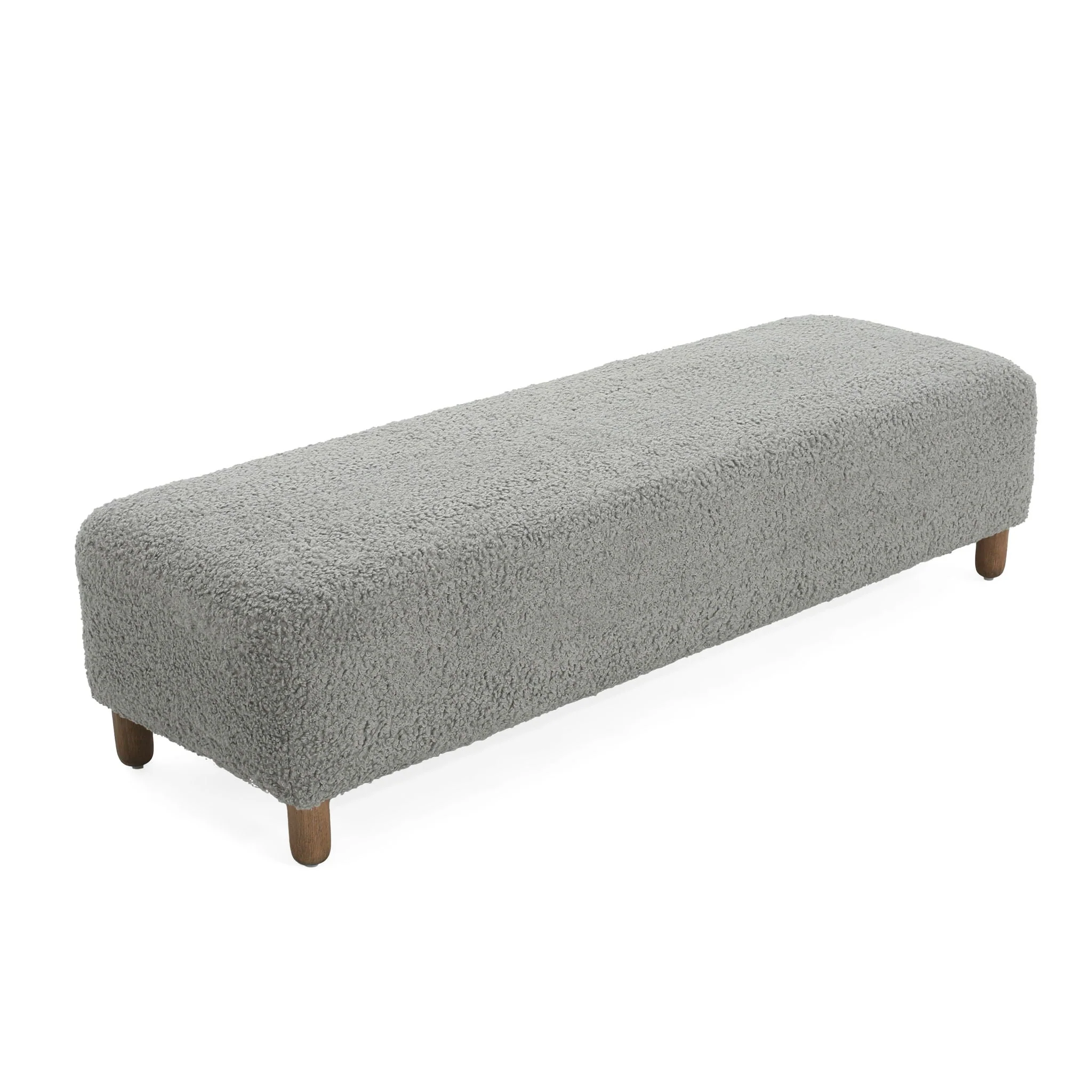 Contemporary Ottoman With Foam Cushion And Durable Upholstery - Image 3