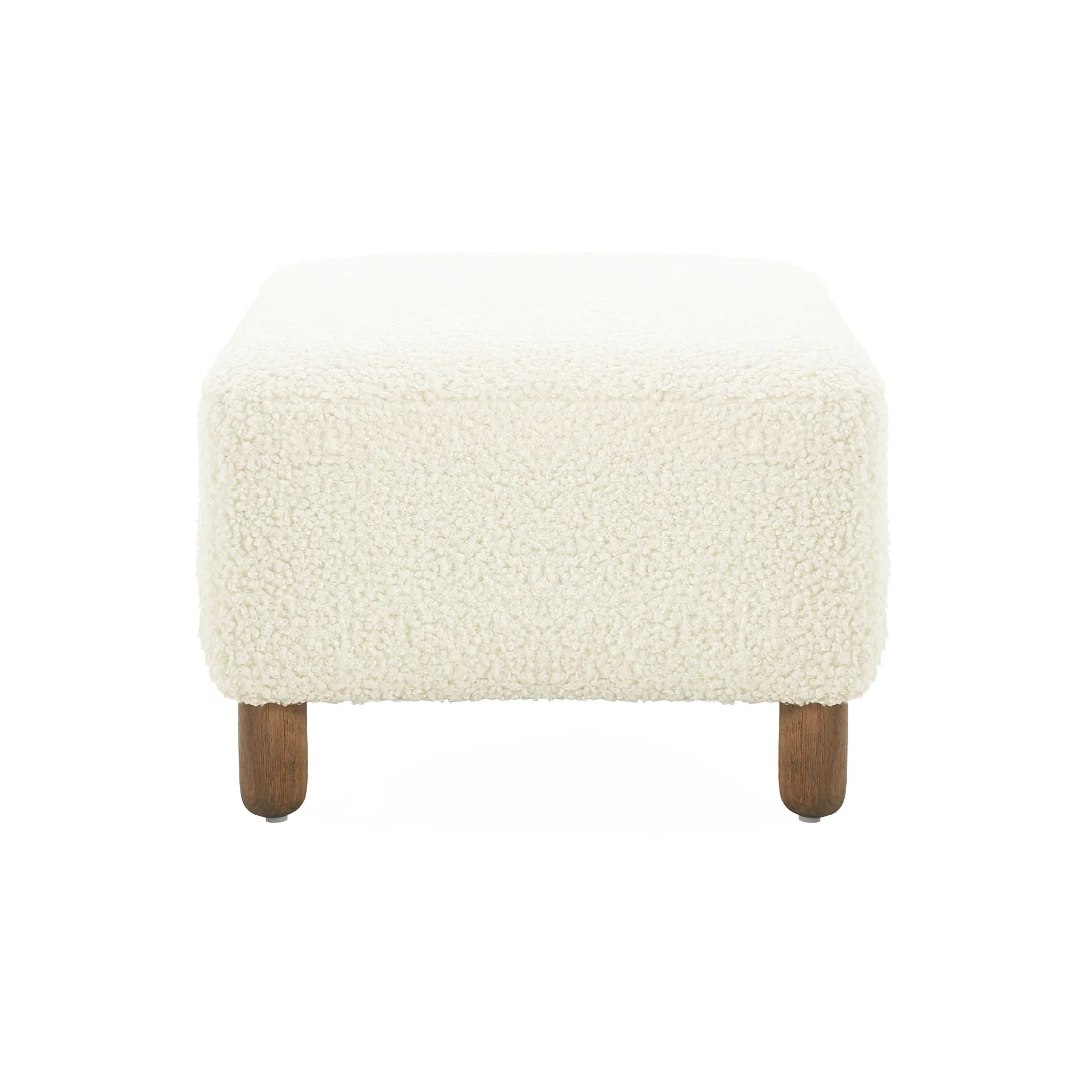 Contemporary Ottoman With Foam Cushion And Durable Upholstery - Image 4