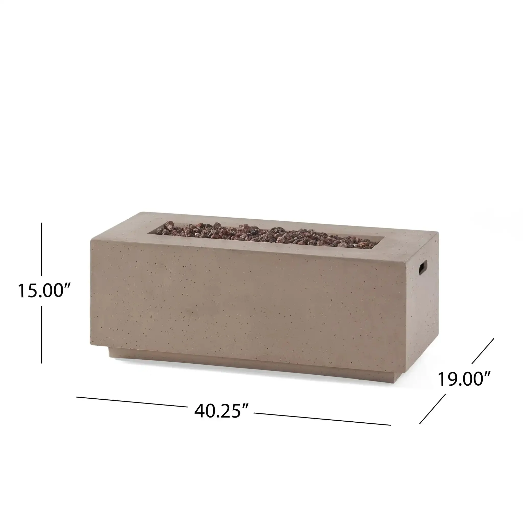 Contemporary Outdoor 40,000 Btu Propane Fire Pit - Image 3