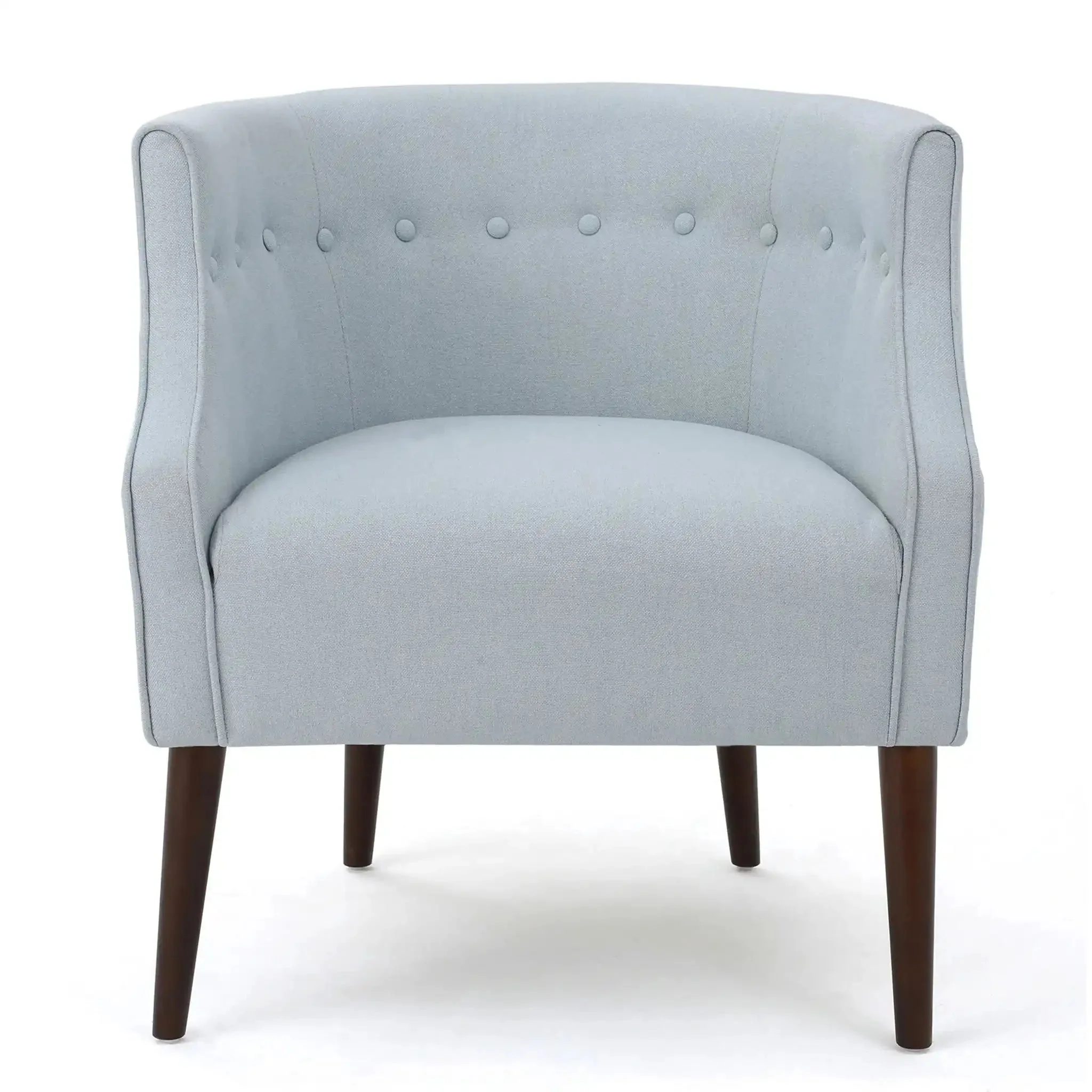 Contemporary Upholstered Club Chair With Button Tufting - Image 11