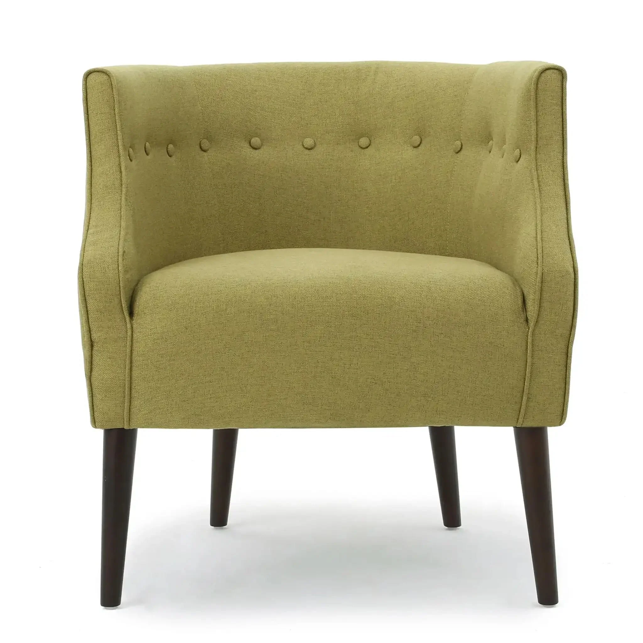 Contemporary Upholstered Club Chair With Button Tufting - Image 15