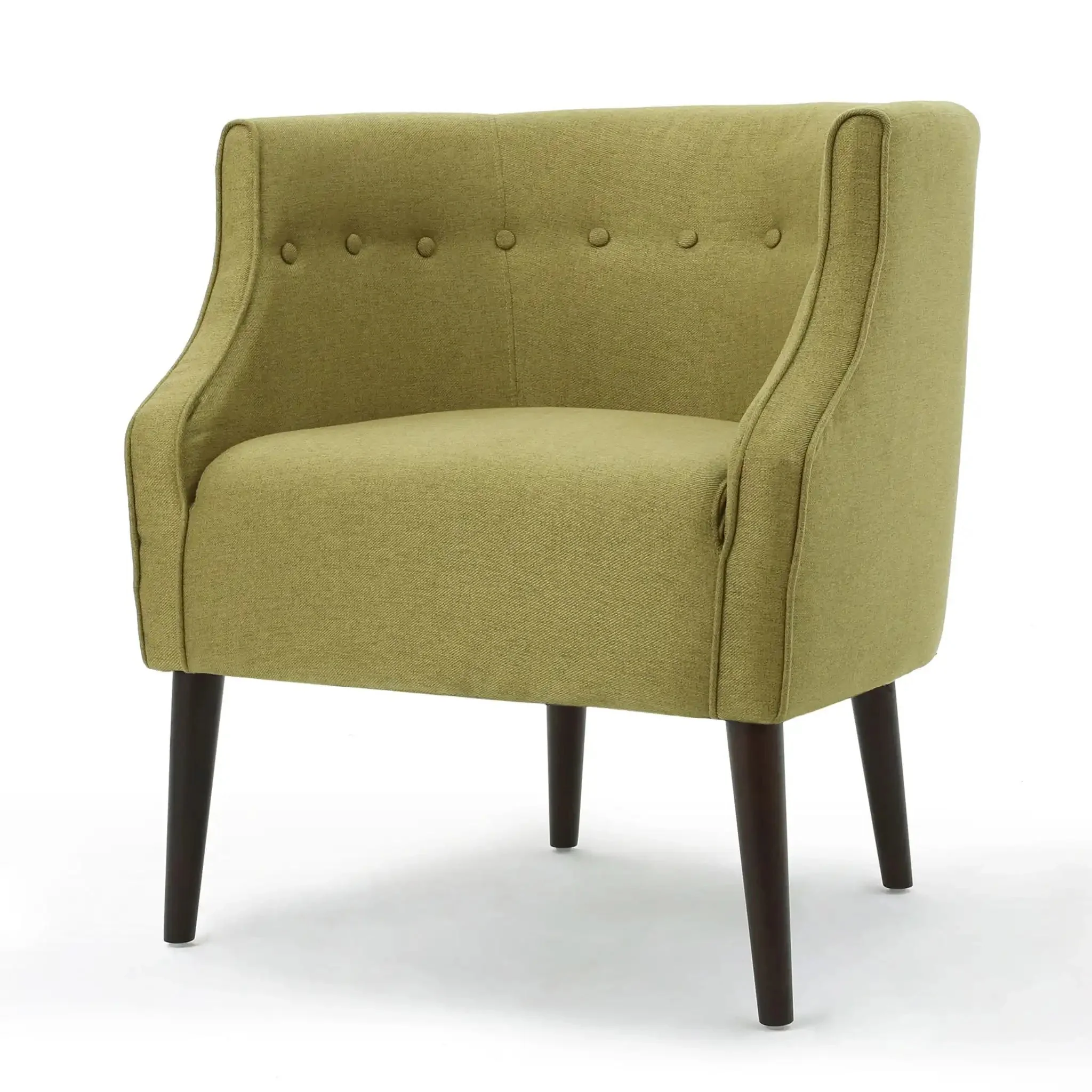 Contemporary Upholstered Club Chair With Button Tufting - Image 2