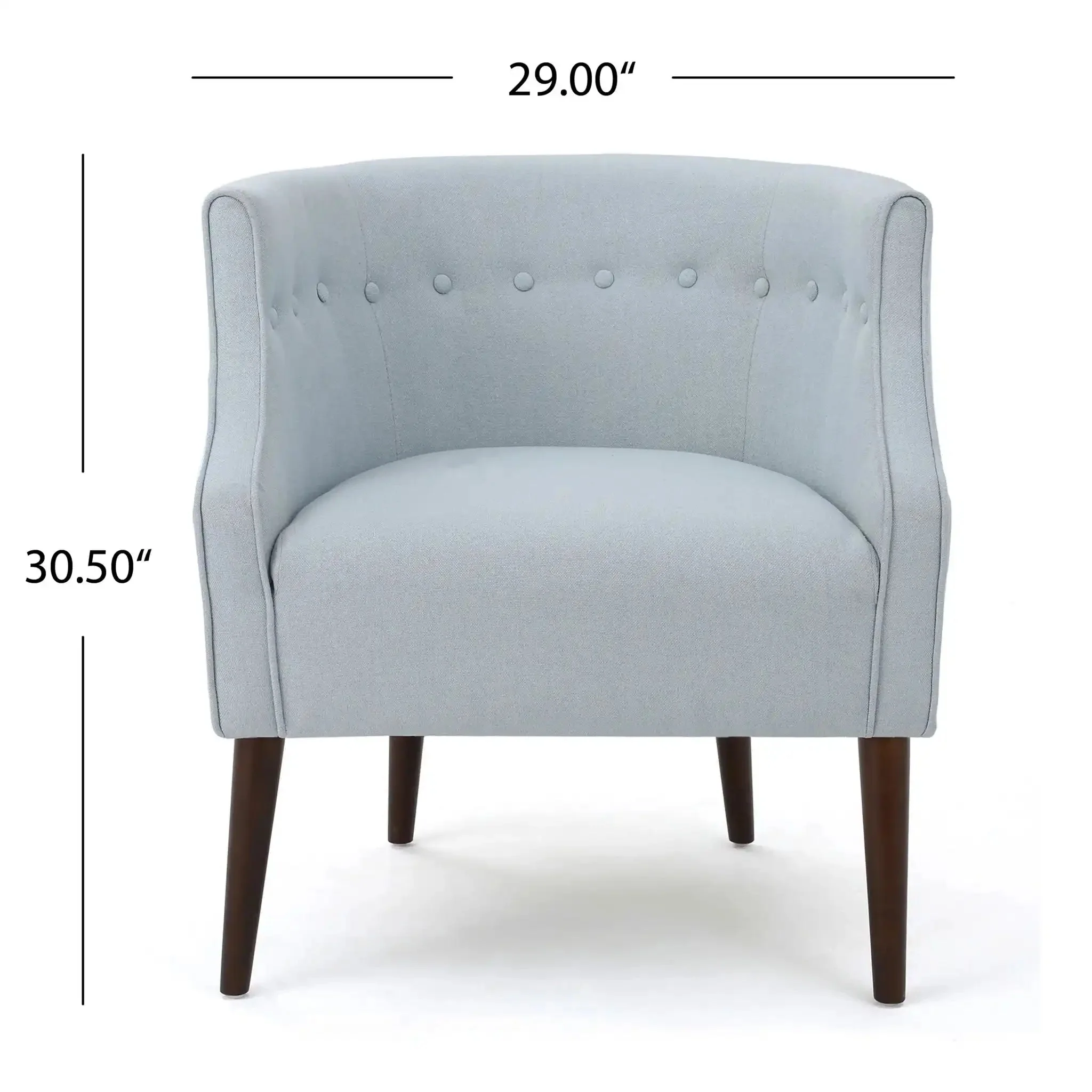 Contemporary Upholstered Club Chair With Button Tufting - Image 6