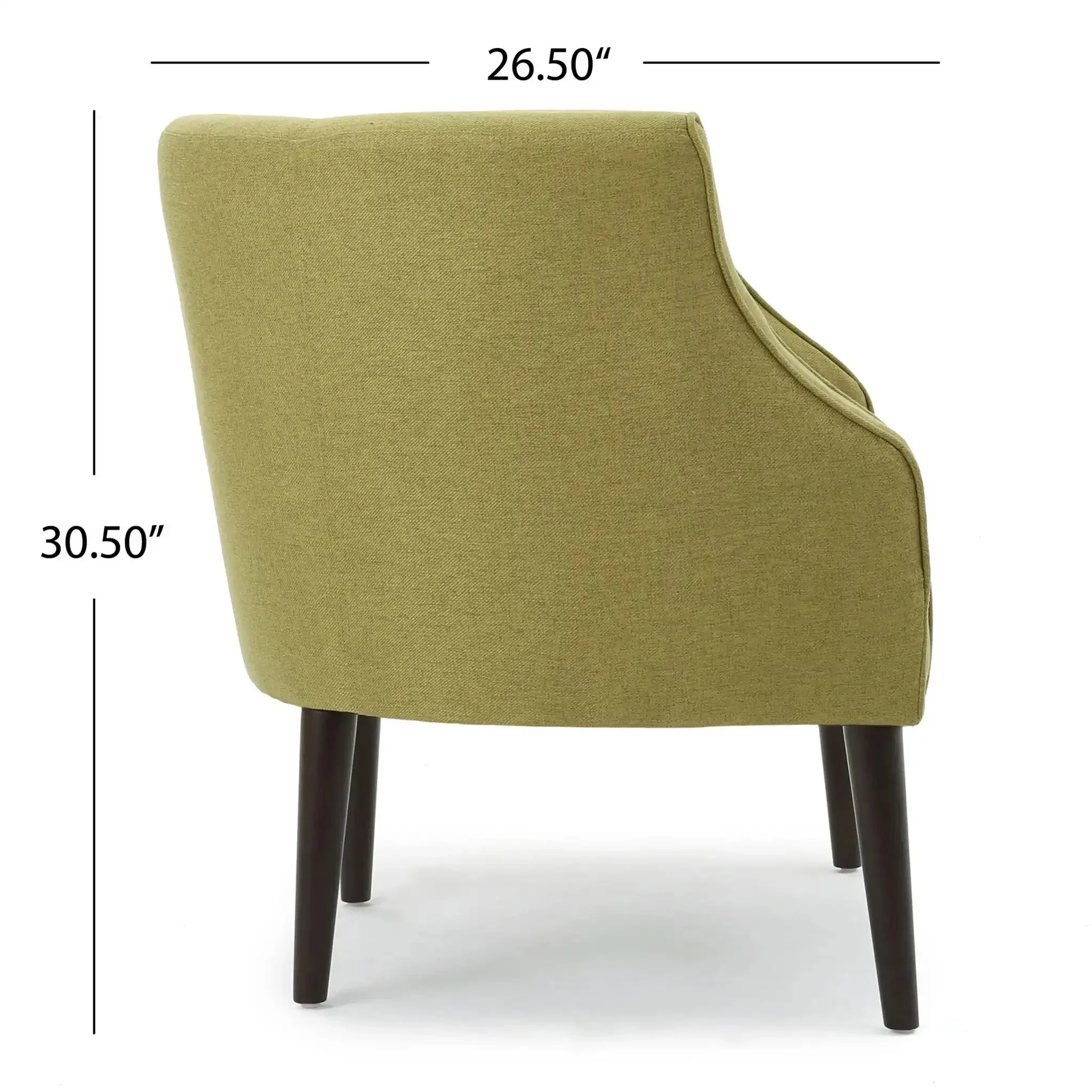 Contemporary Upholstered Club Chair With Button Tufting - Image 7