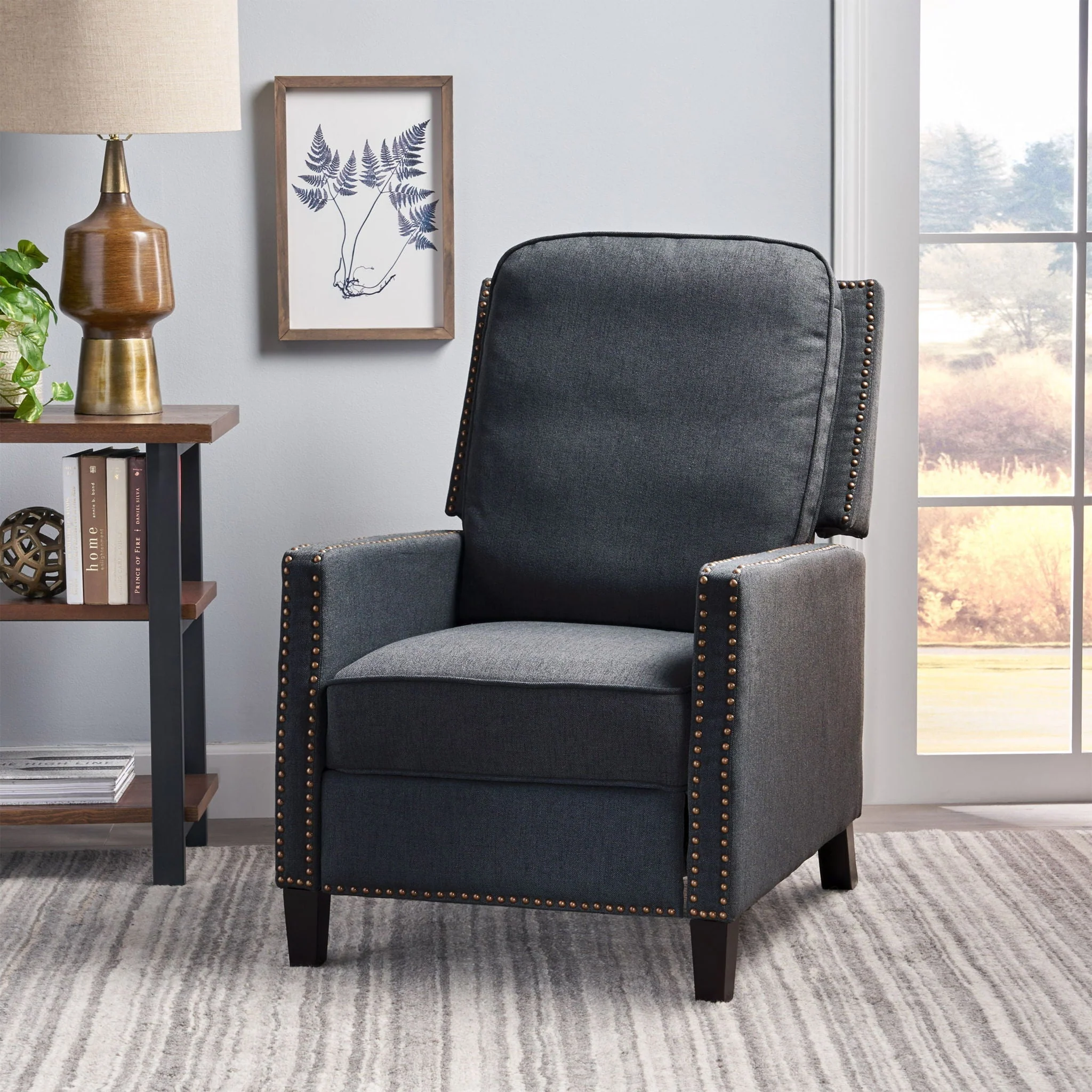 Contemporary Wide Manual Standard Recliner - Image 19