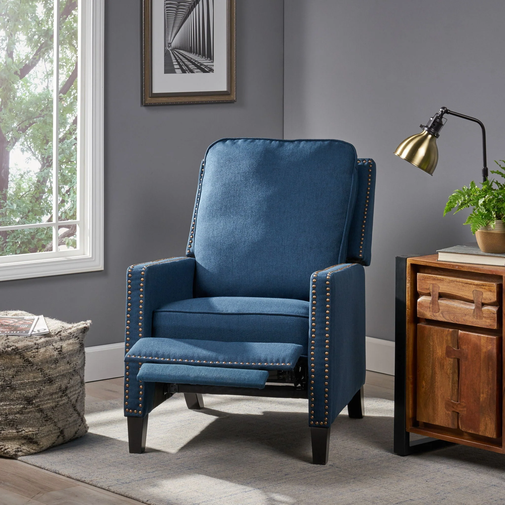 Contemporary Wide Manual Standard Recliner - Image 28