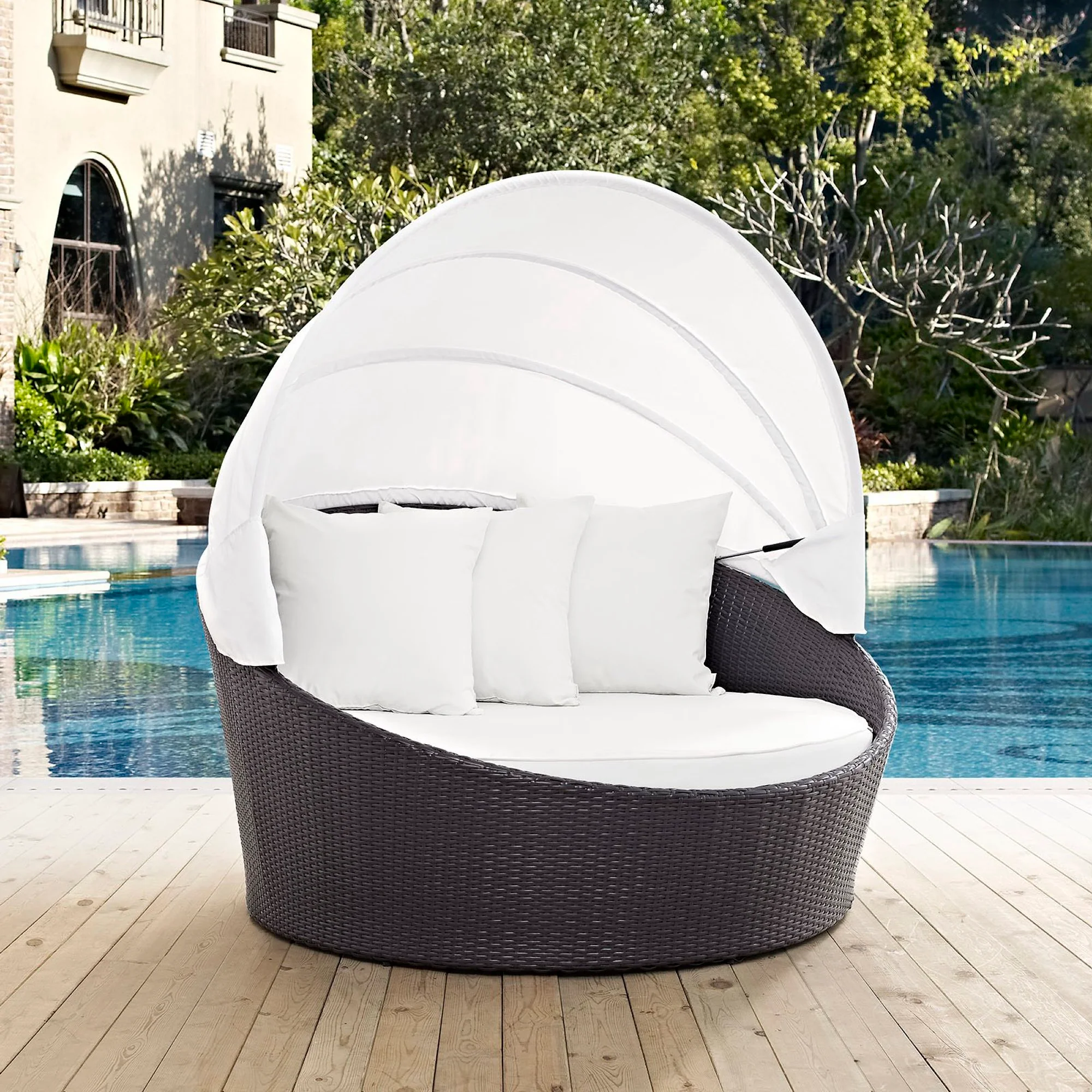 Convene Canopy Outdoor Patio Daybed by Modway - Image 4