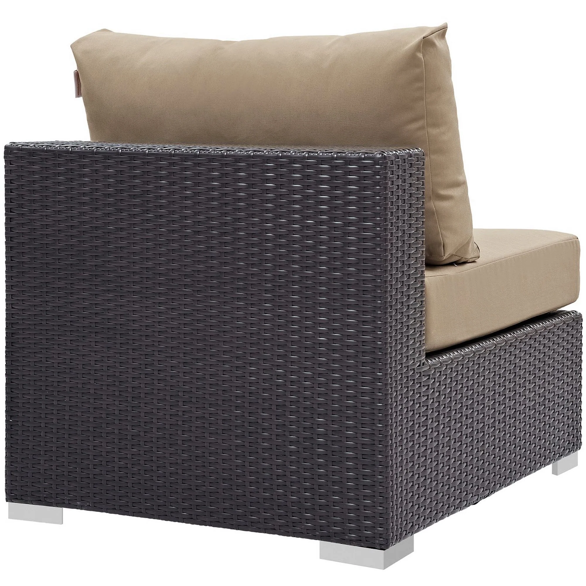 Convene Outdoor Patio Armless Chair by Modway - Image 3