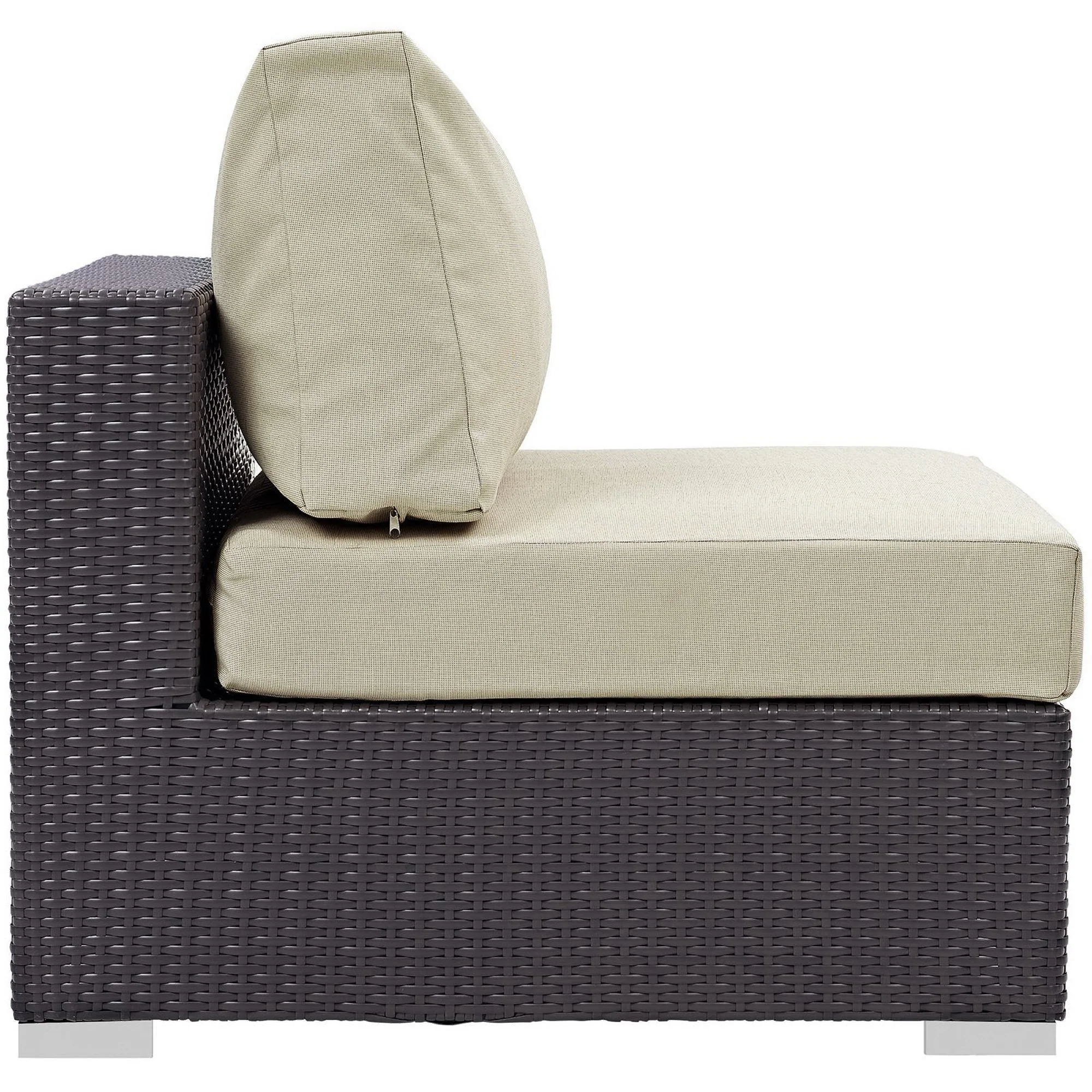 Convene Outdoor Patio Armless Chair by Modway - Image 7