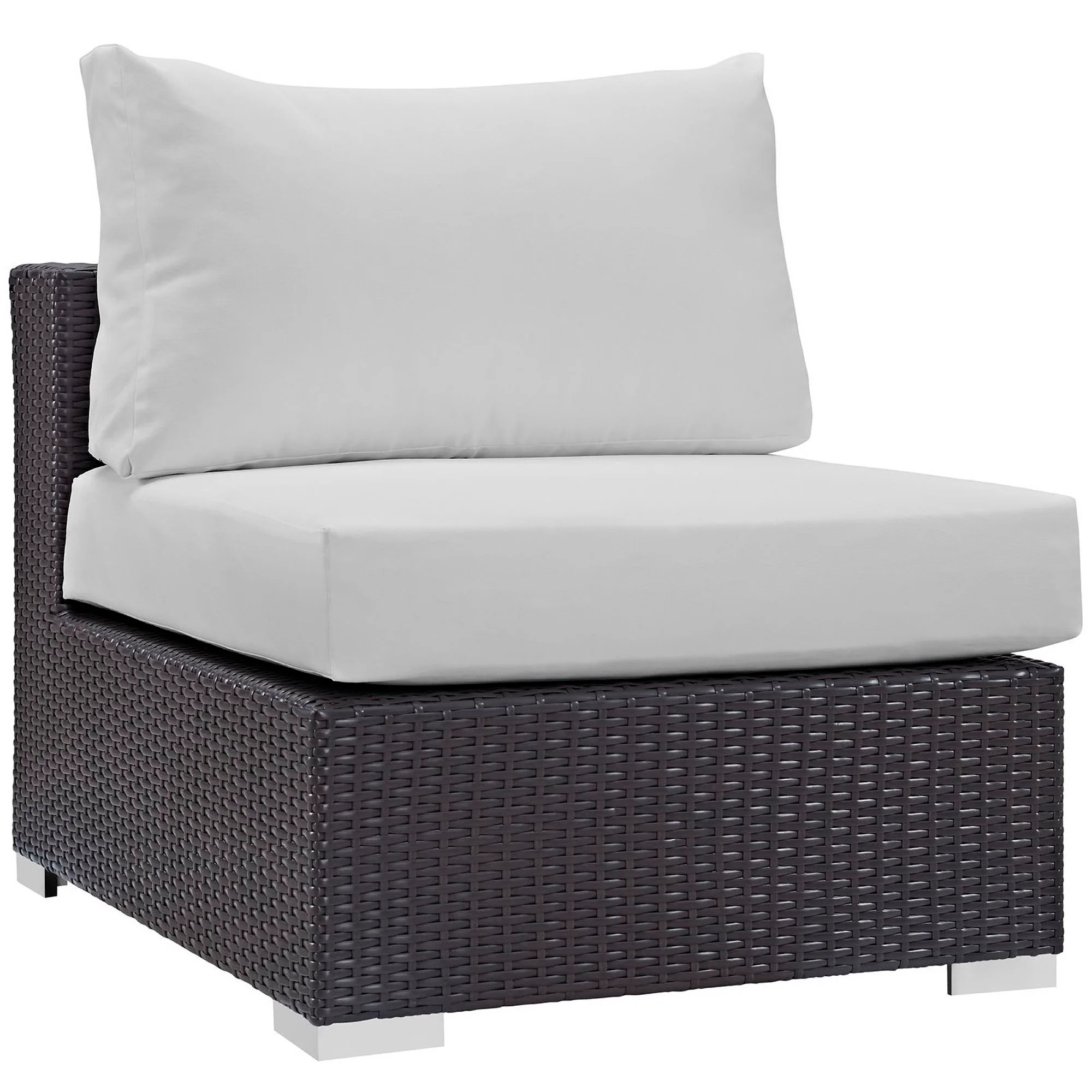 Convene Outdoor Patio Armless Chair by Modway - Image 8
