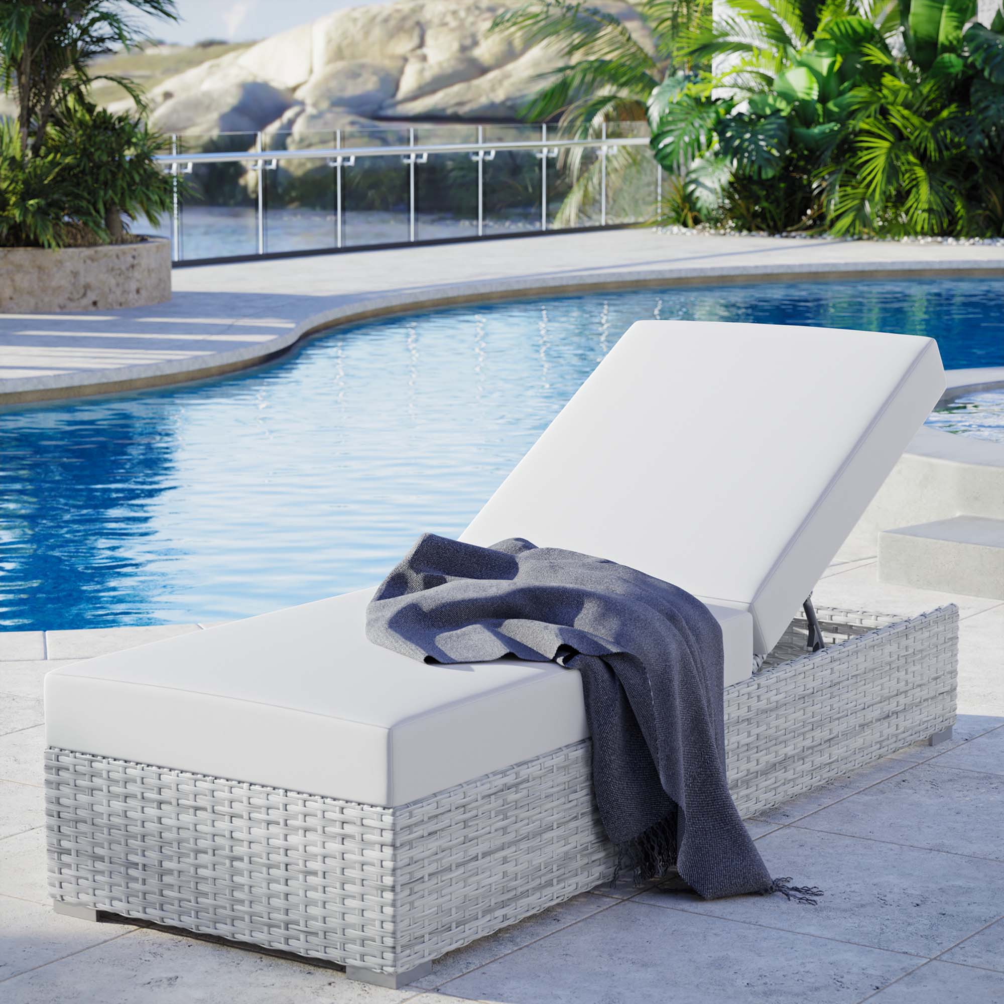 Convene Outdoor Patio Chaise by Modway - Image 6
