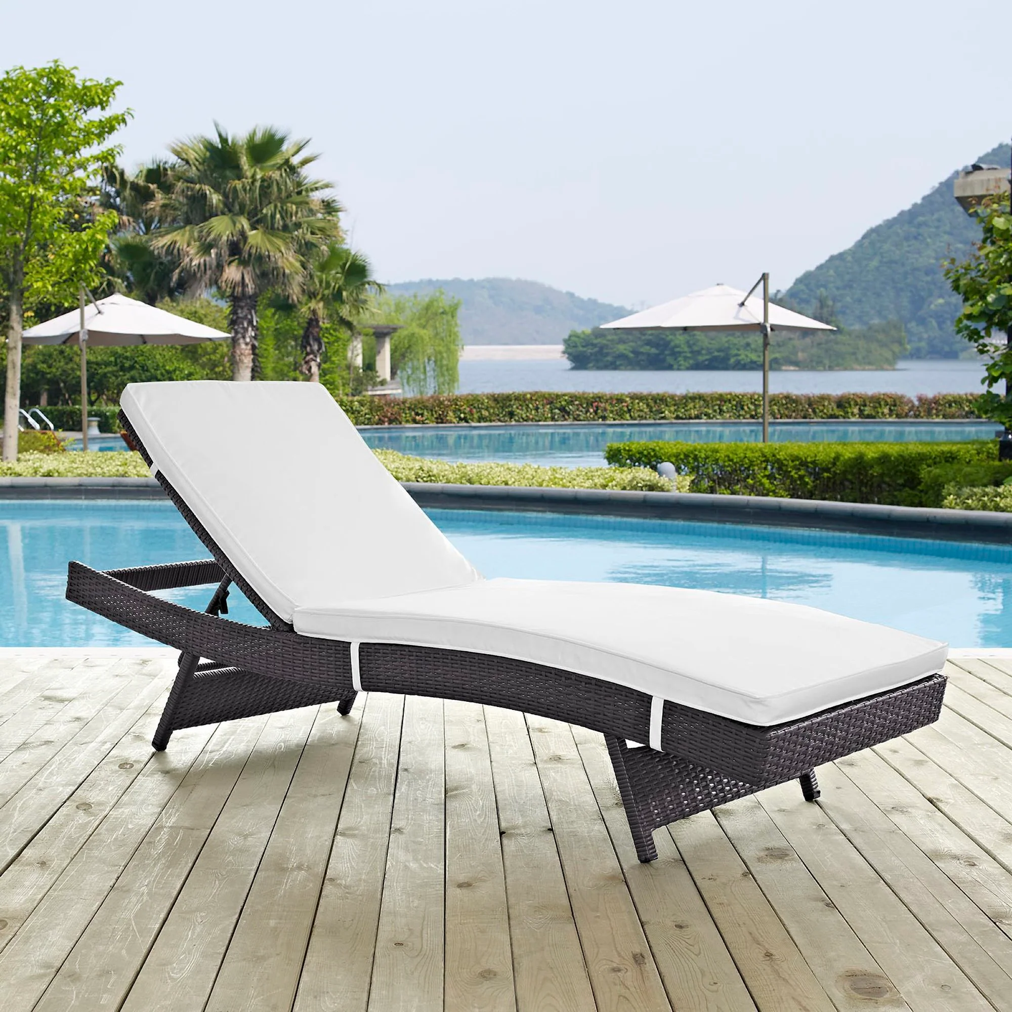 Convene Outdoor Patio Chaise by Modway - Image 4