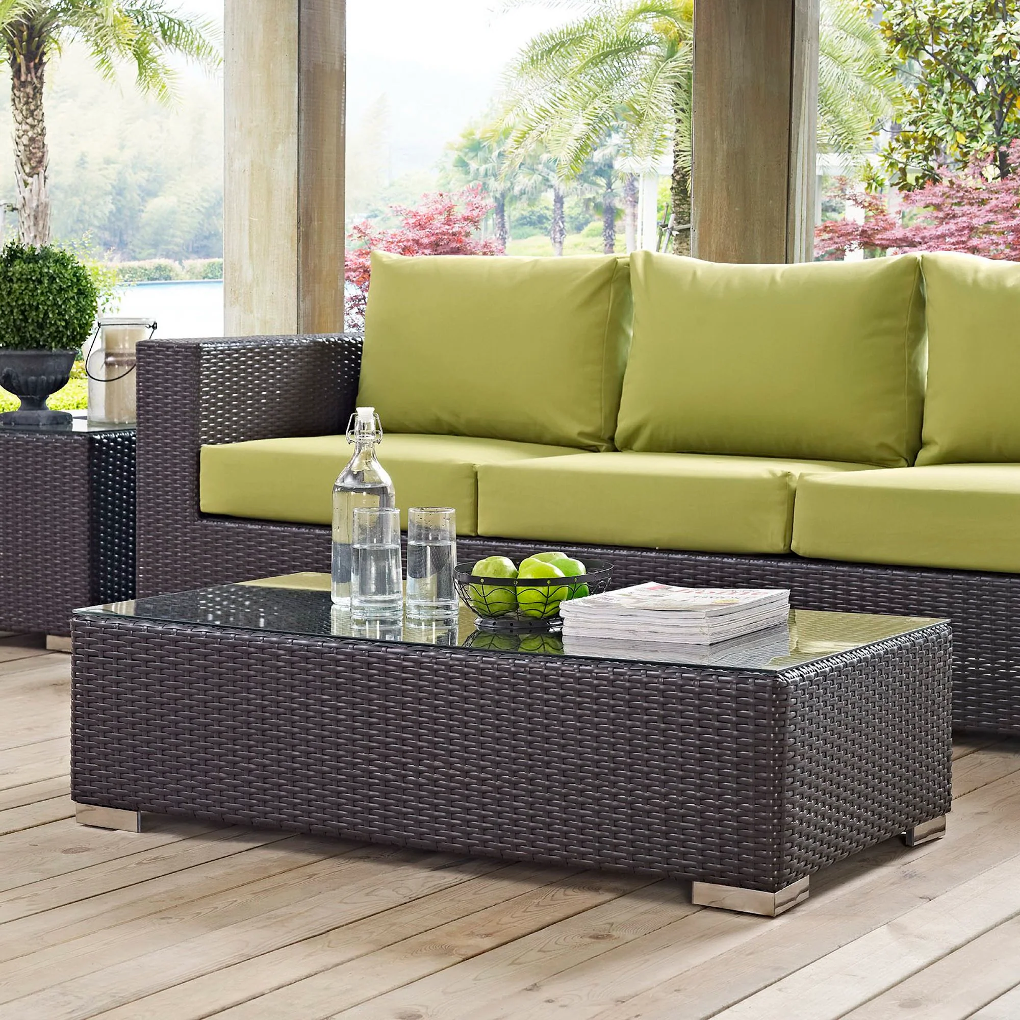 Convene Outdoor Patio Coffee Table by Modway - Image 4