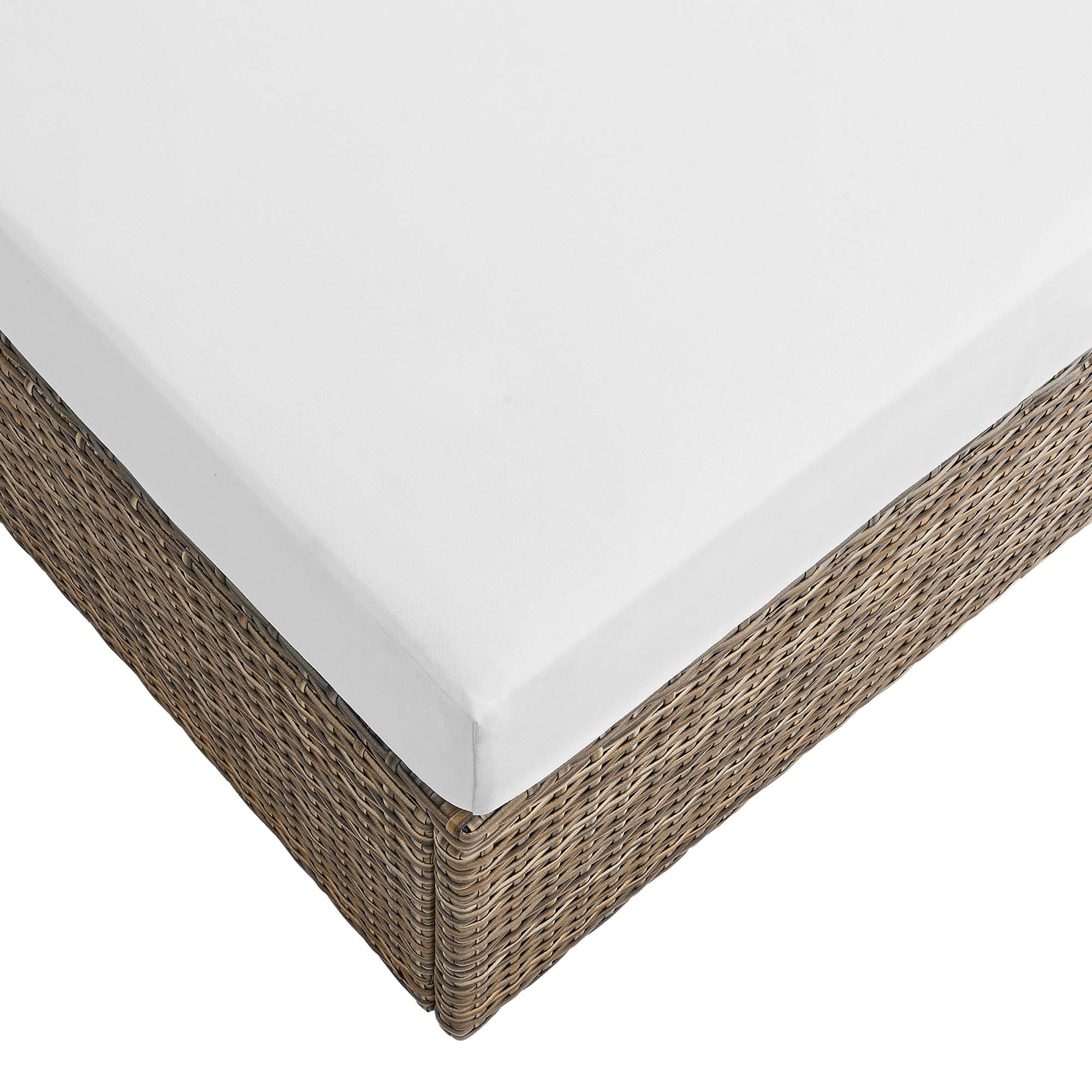Convene Outdoor Patio Rectangle Ottoman by Modway - Image 5