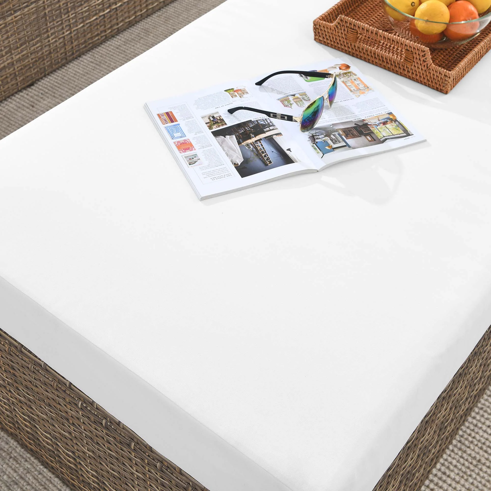 Convene Outdoor Patio Rectangle Ottoman by Modway - Image 7