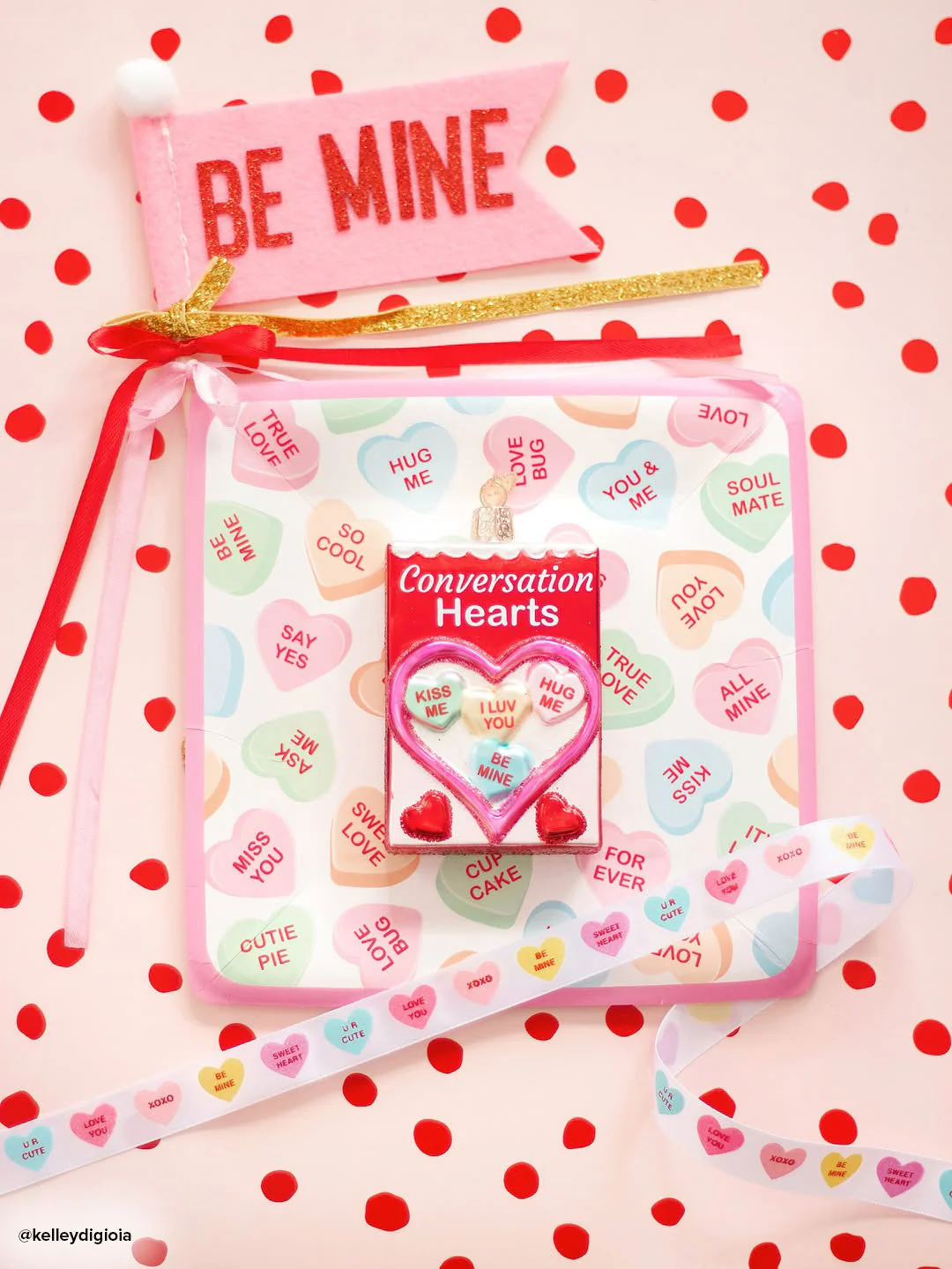 Conversation Hearts Candy Ornament - Image 3