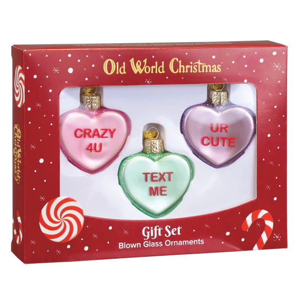 Conversation Hearts Set Ornament - Image 2