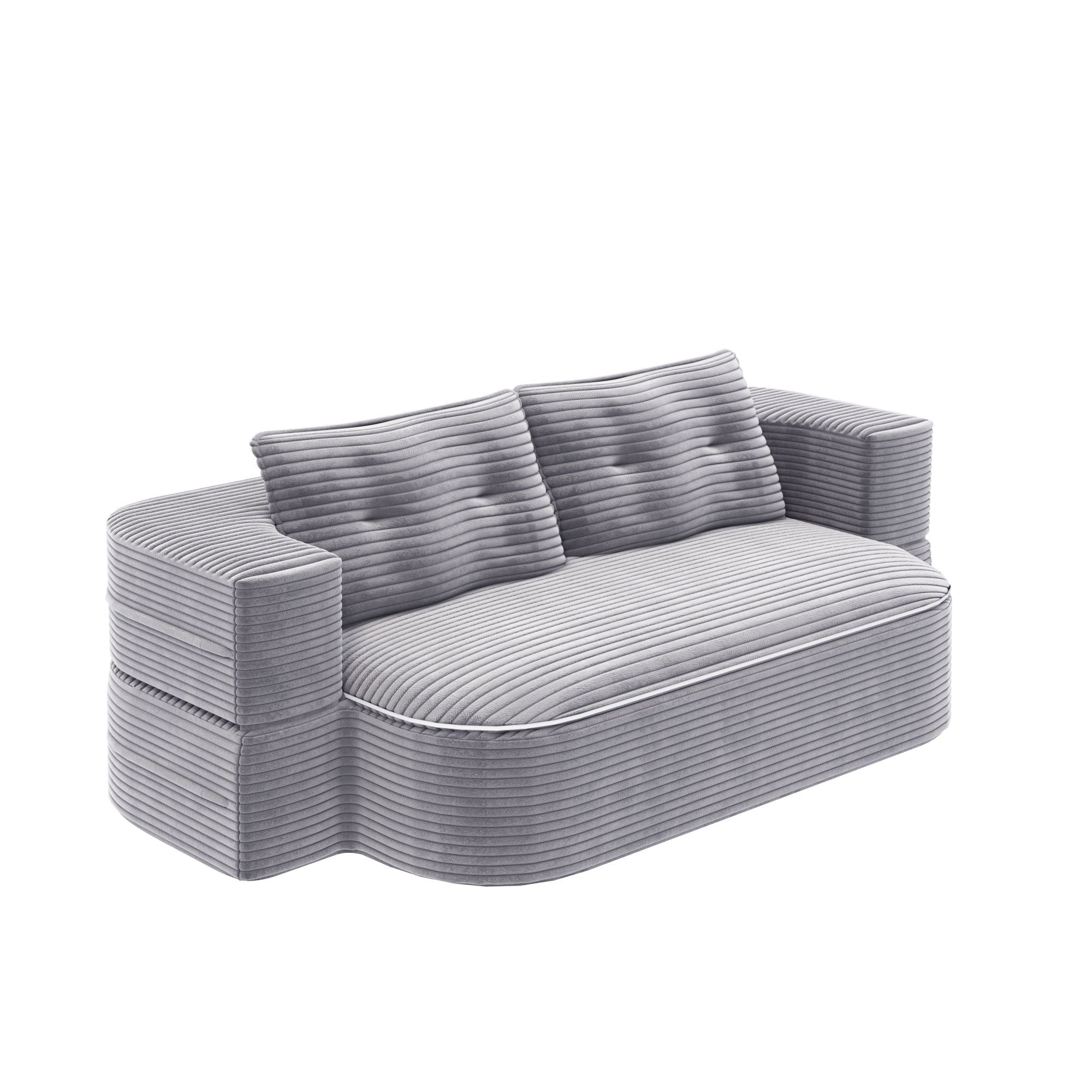 Convertible Floor Sofa Bed With Multi Functional Blanket - Image 2