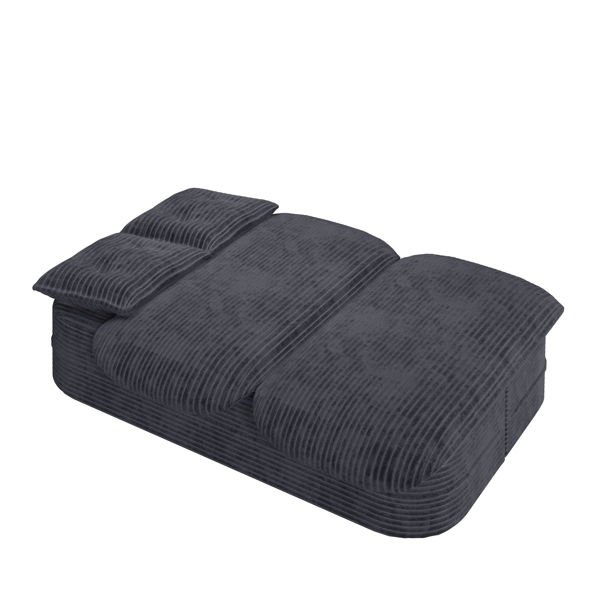 Convertible Floor Sofa Bed With Multi Functional Blanket - Image 3