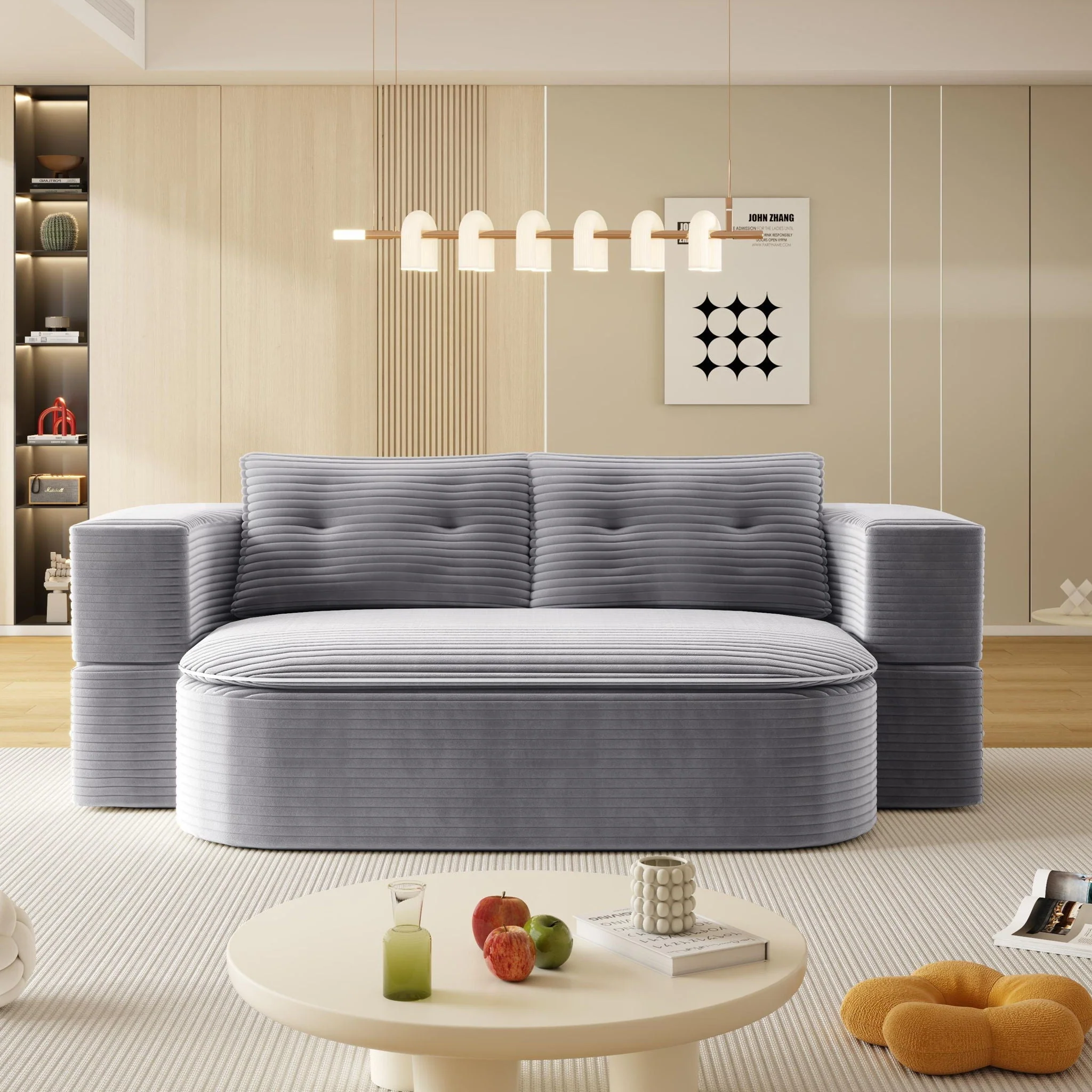 Convertible Floor Sofa Bed With Multi Functional Blanket - Image 5