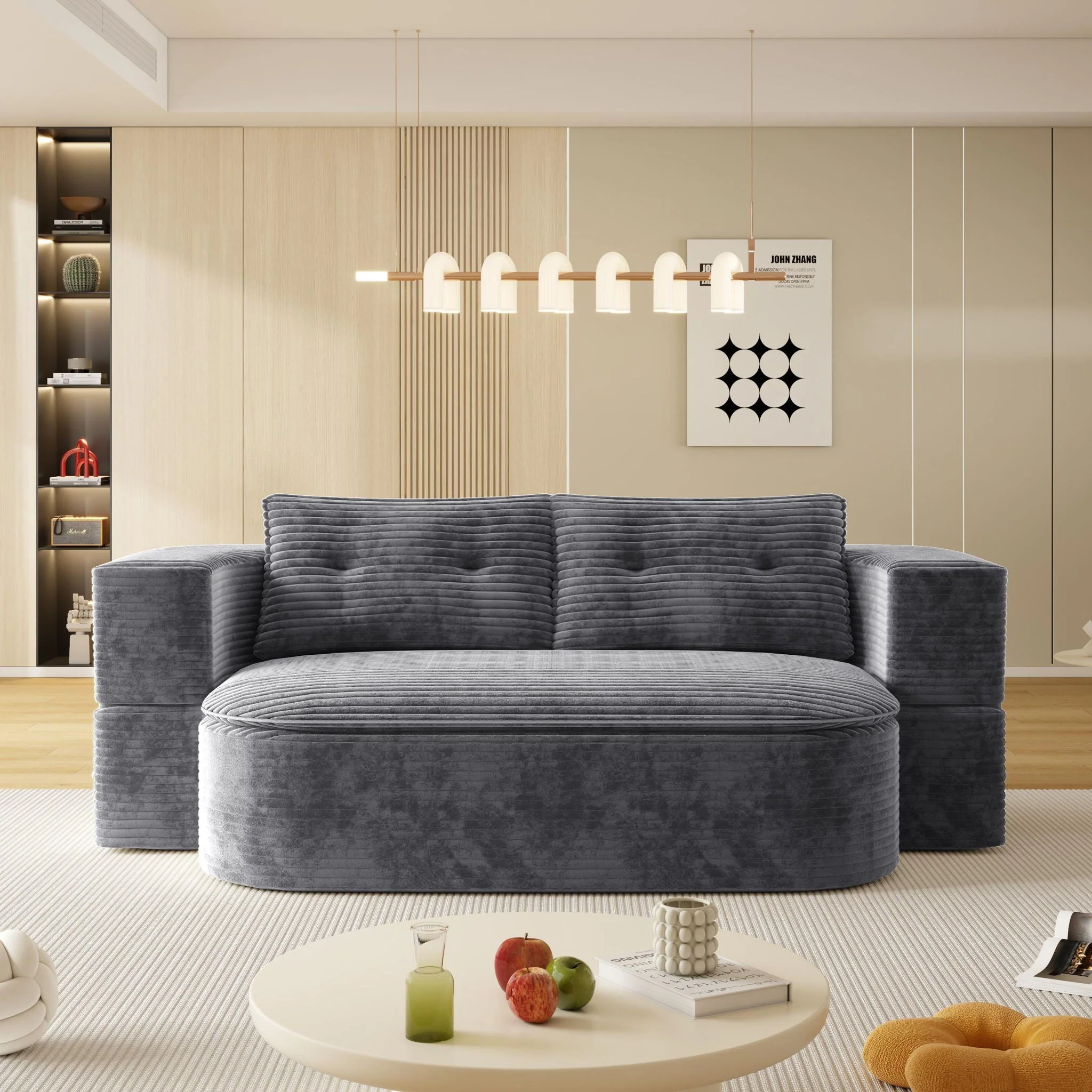 Convertible Floor Sofa Bed With Multi Functional Blanket - Image 7