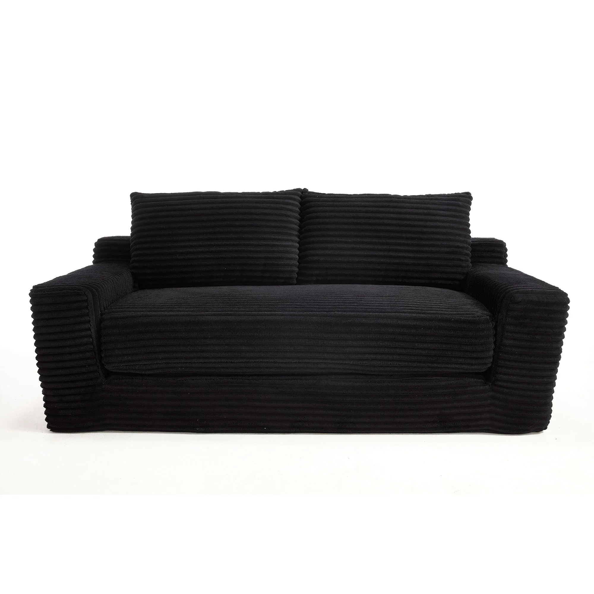 Convertible Loveseat Sofa Bed With Memory Foam & Steel Frame - Image 4