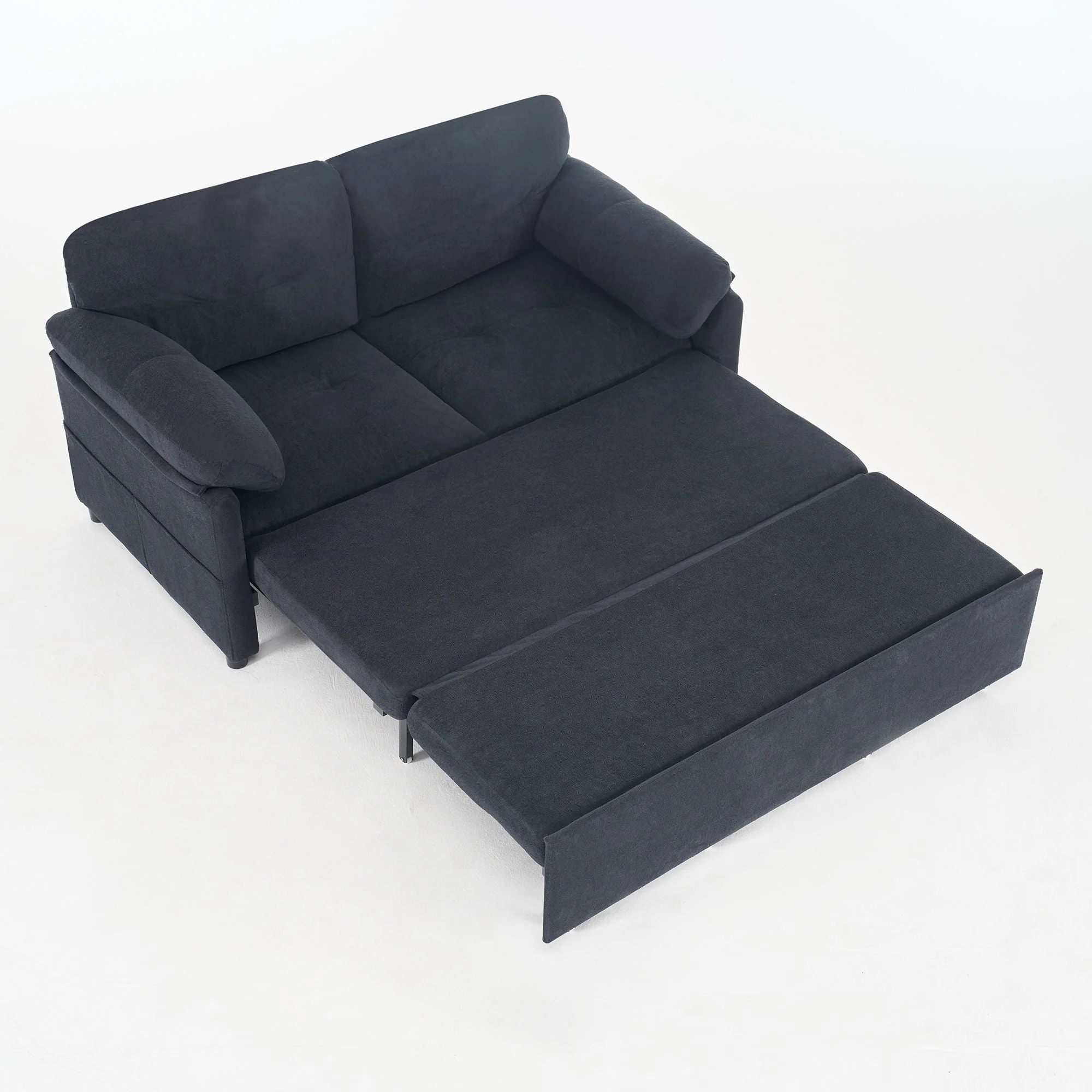 Convertible Pull Out Sofa Bed Queen Size, 3 In 1 With Side Storage - Image 3