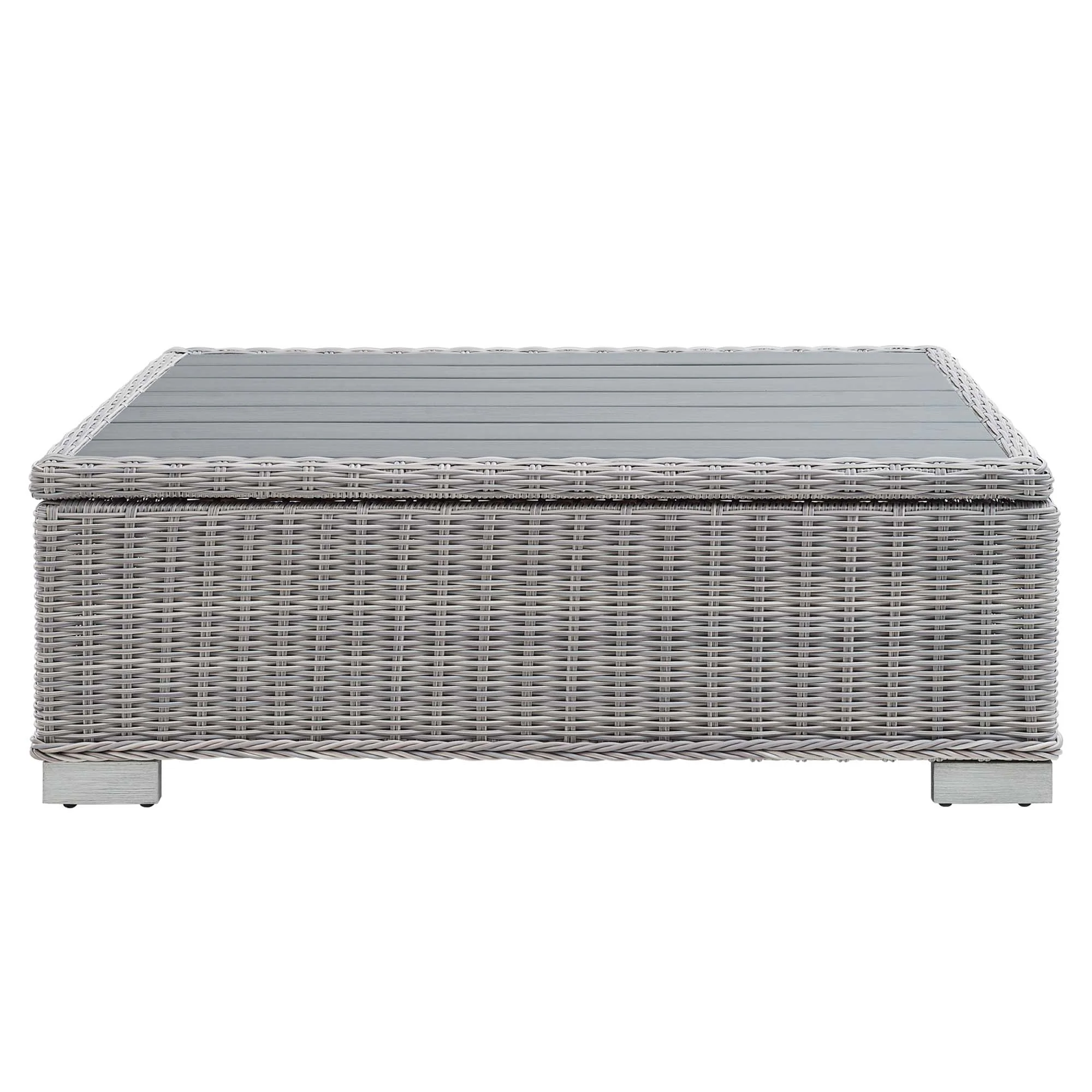 Conway 45" Outdoor Patio Wicker Rattan Coffee Table by Modway - Image 6