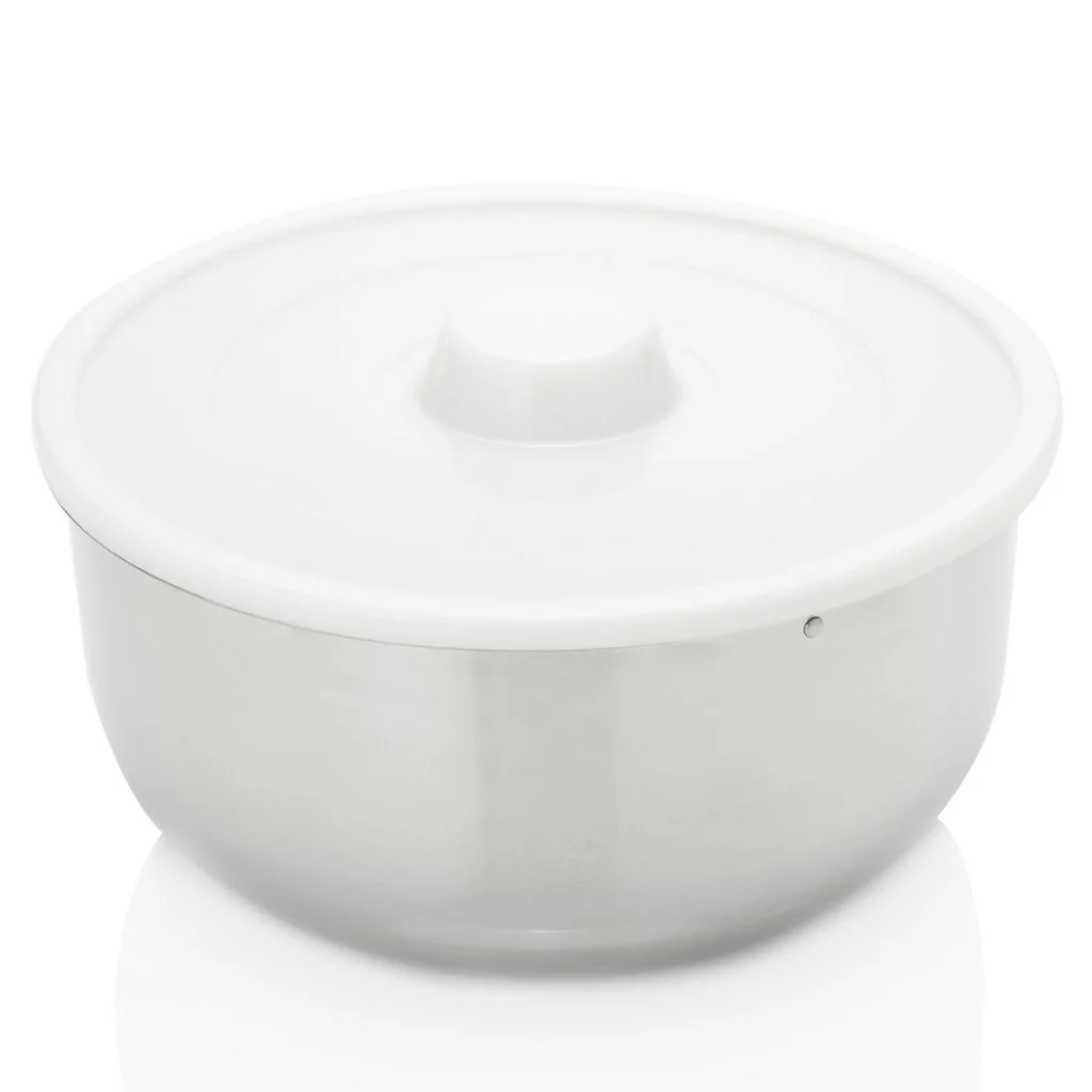 Cook's Companion Stainless Steel Open Mixer 5 qt Mixing Bowl w/ Cover - Image 3