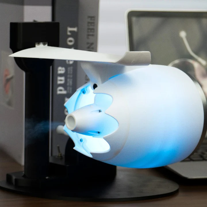Cool Mist Humidifier with RGB Light Turbo Fan Design - Image 2