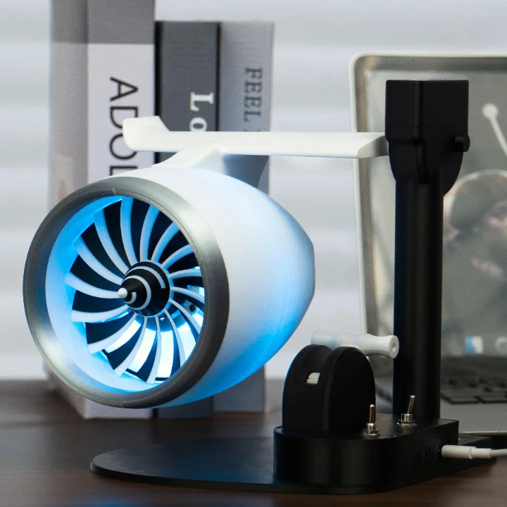 Cool Mist Humidifier with RGB Light Turbo Fan Design - Image 3