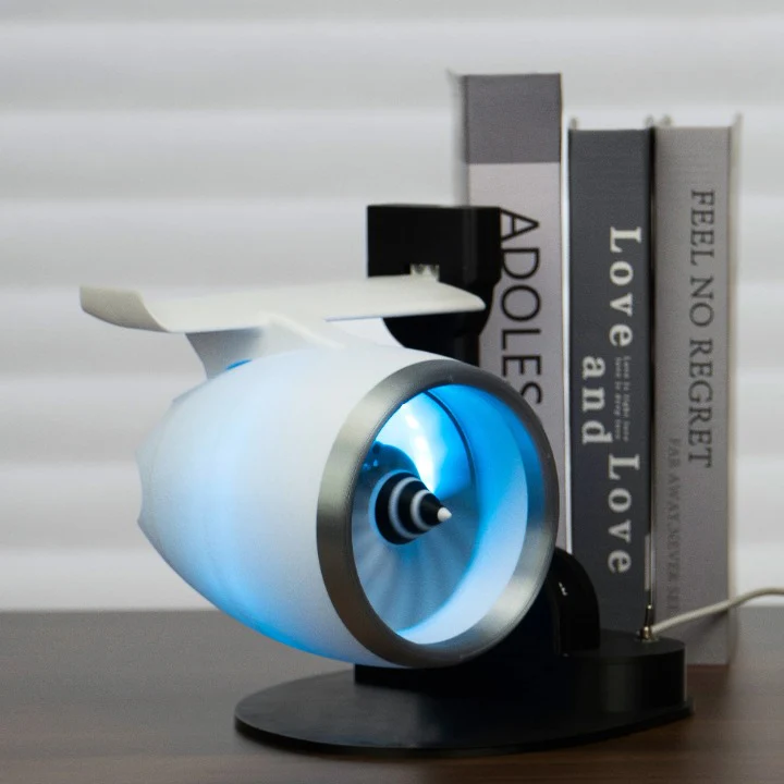 Cool Mist Humidifier with RGB Light Turbo Fan Design - Image 6