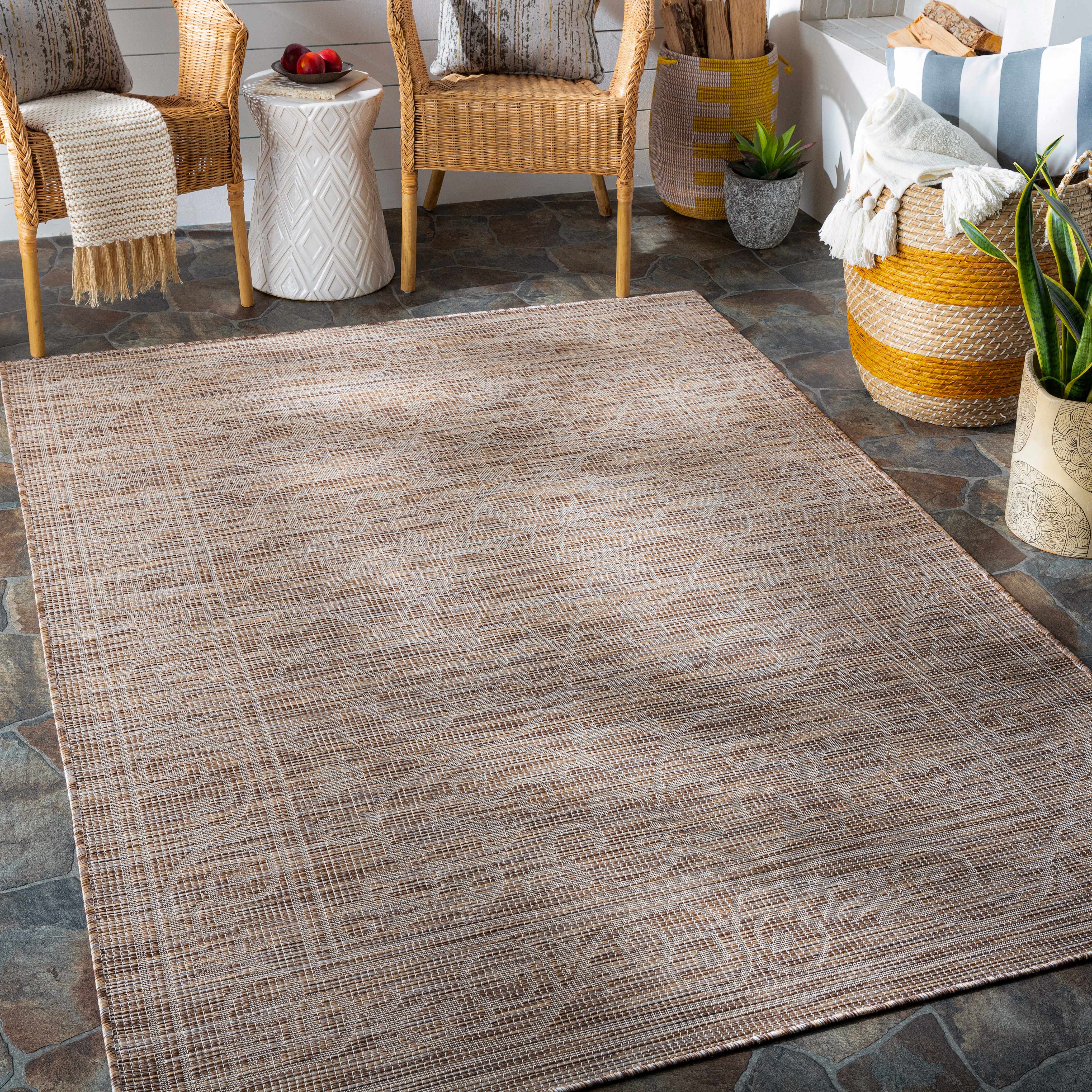 Coolville Brown Flatweave Area Carpet - Clearance - Image 2