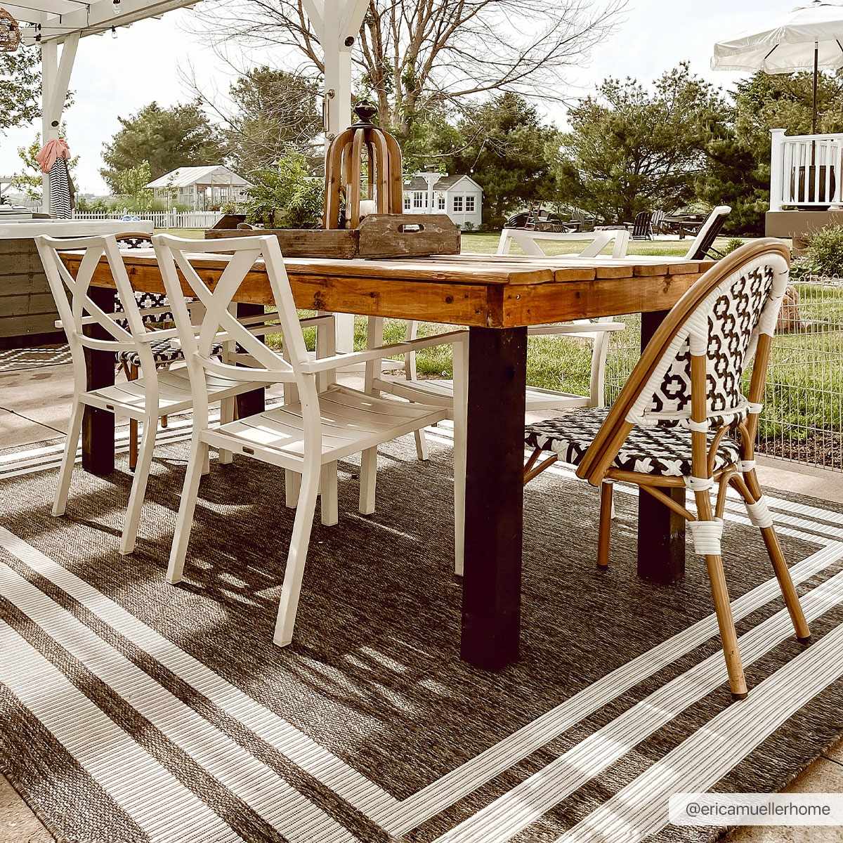 Coonamble Bordered Antrasit Rug - Image 2