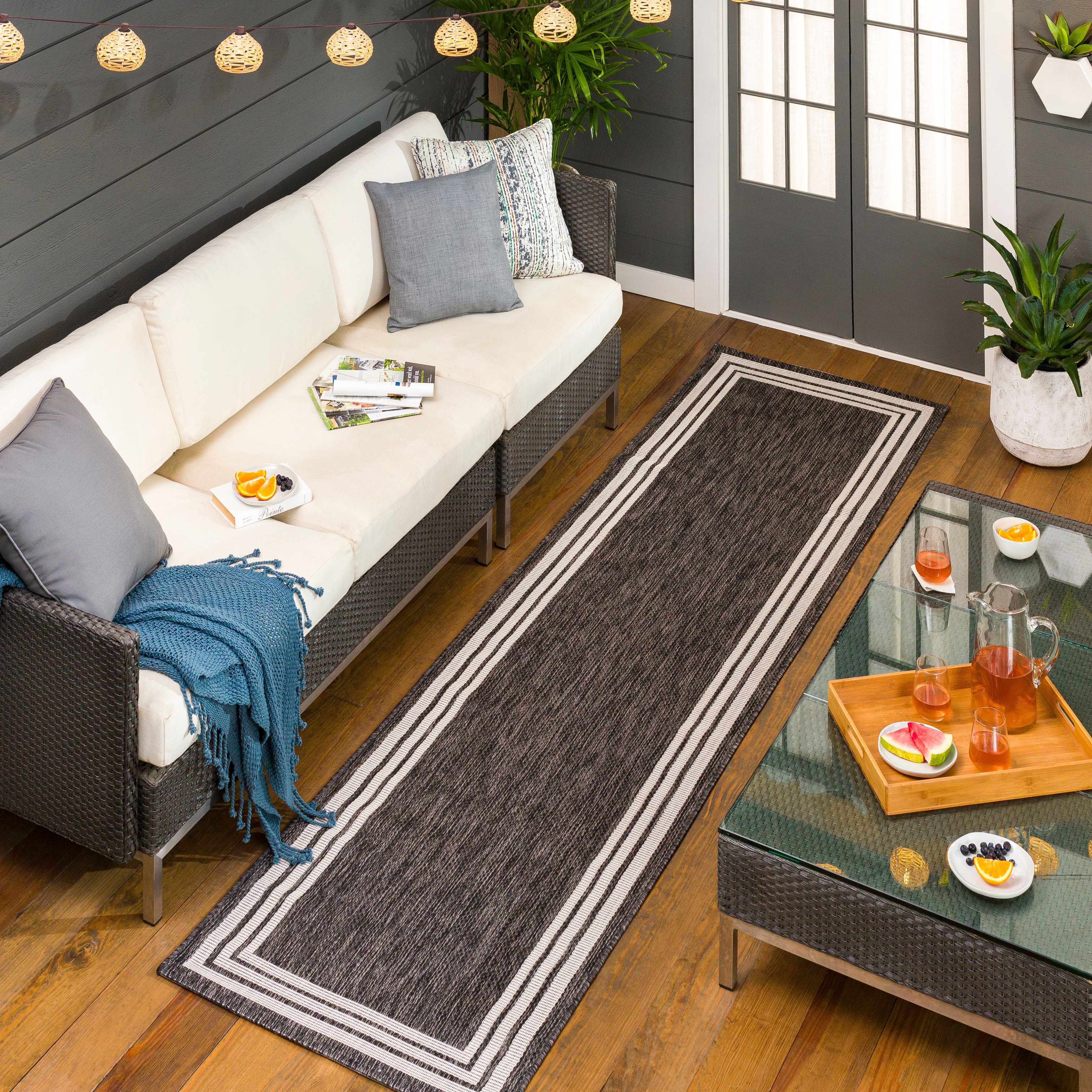 Coonamble Bordered Antrasit Rug - Image 5