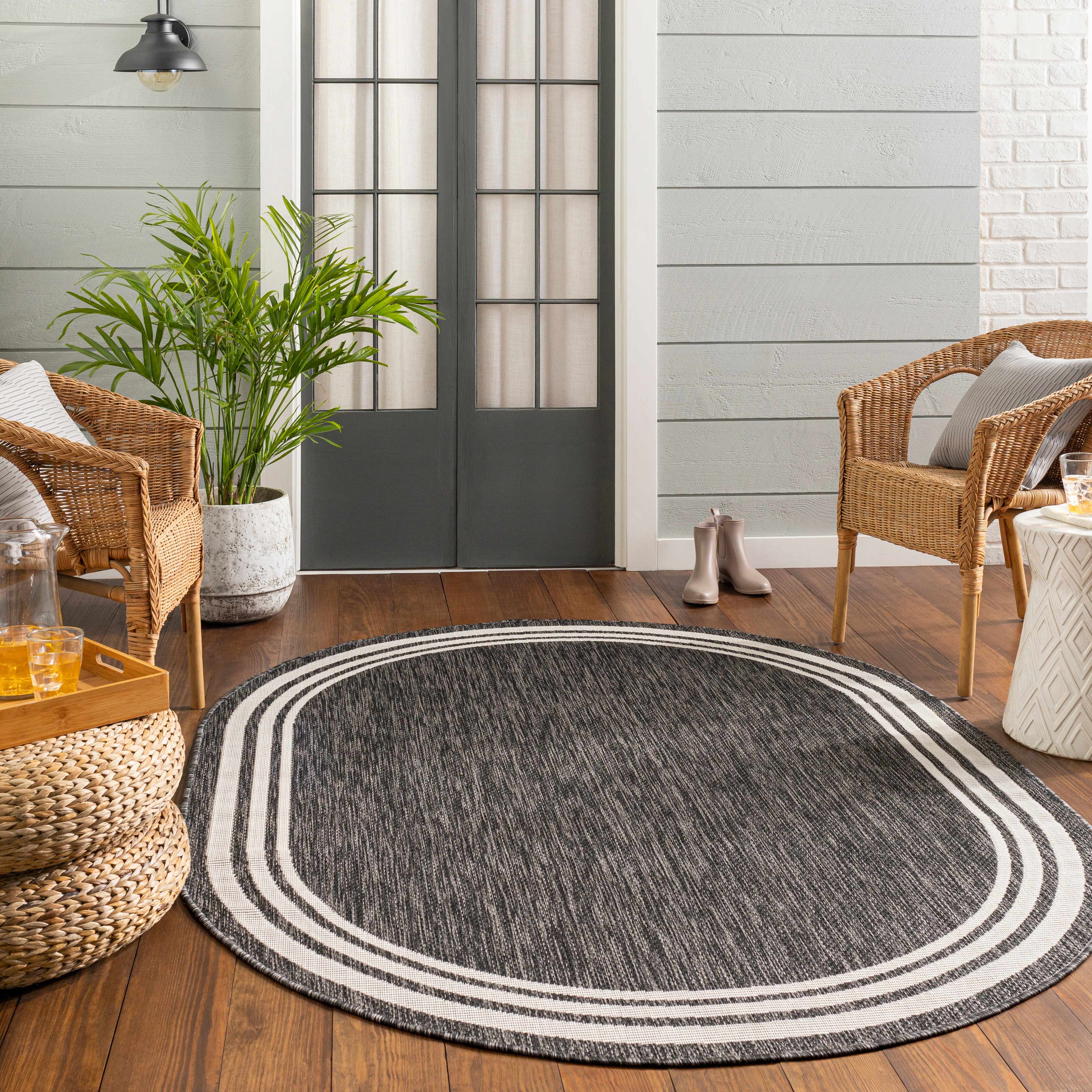 Coonamble Bordered Antrasit Rug - Image 7