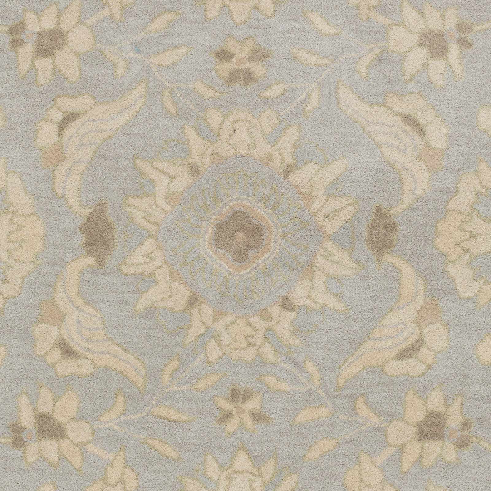 Copen Beige Floral Wool Rug - Image 11