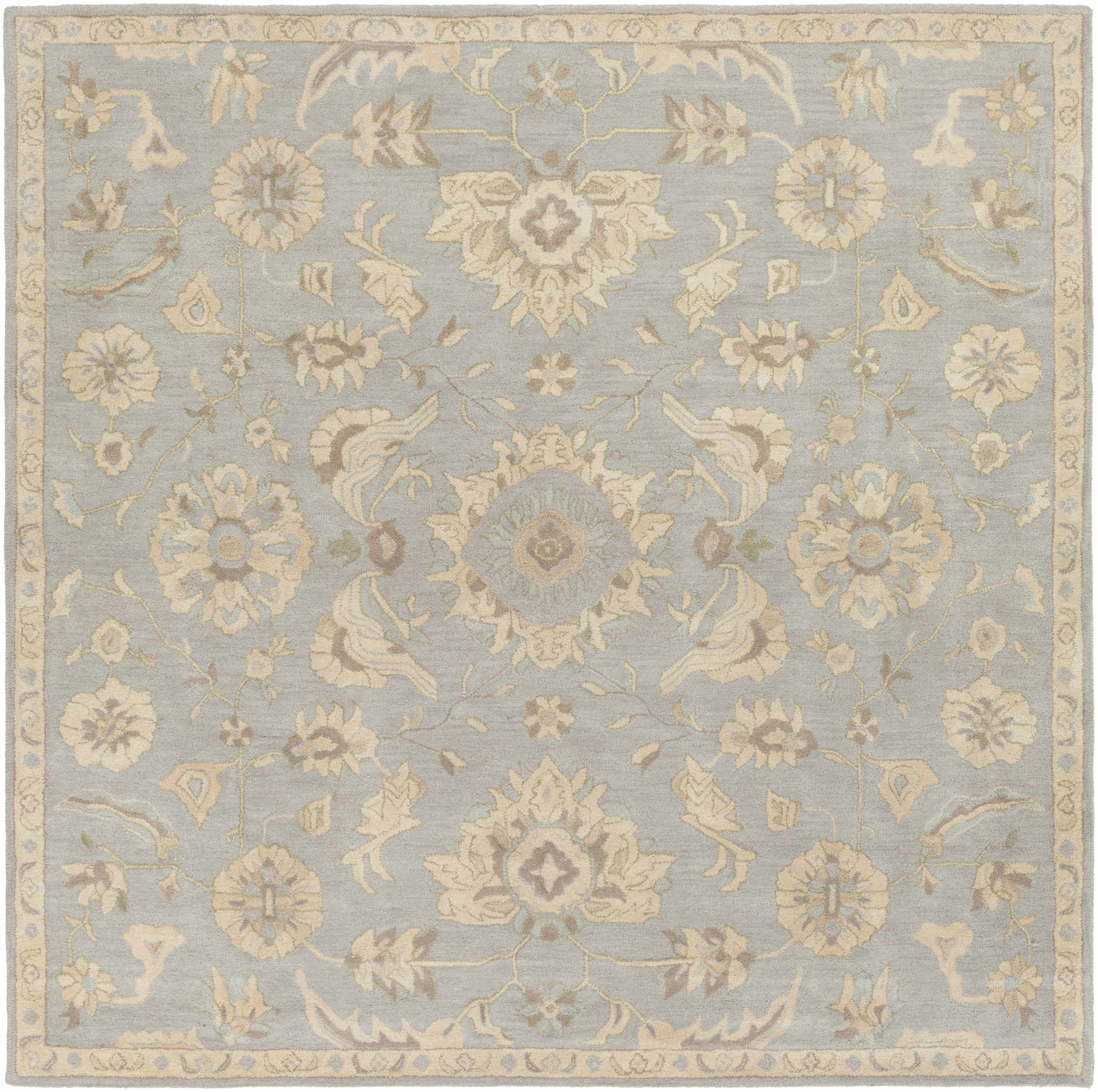 Copen Beige Floral Wool Rug - Image 13