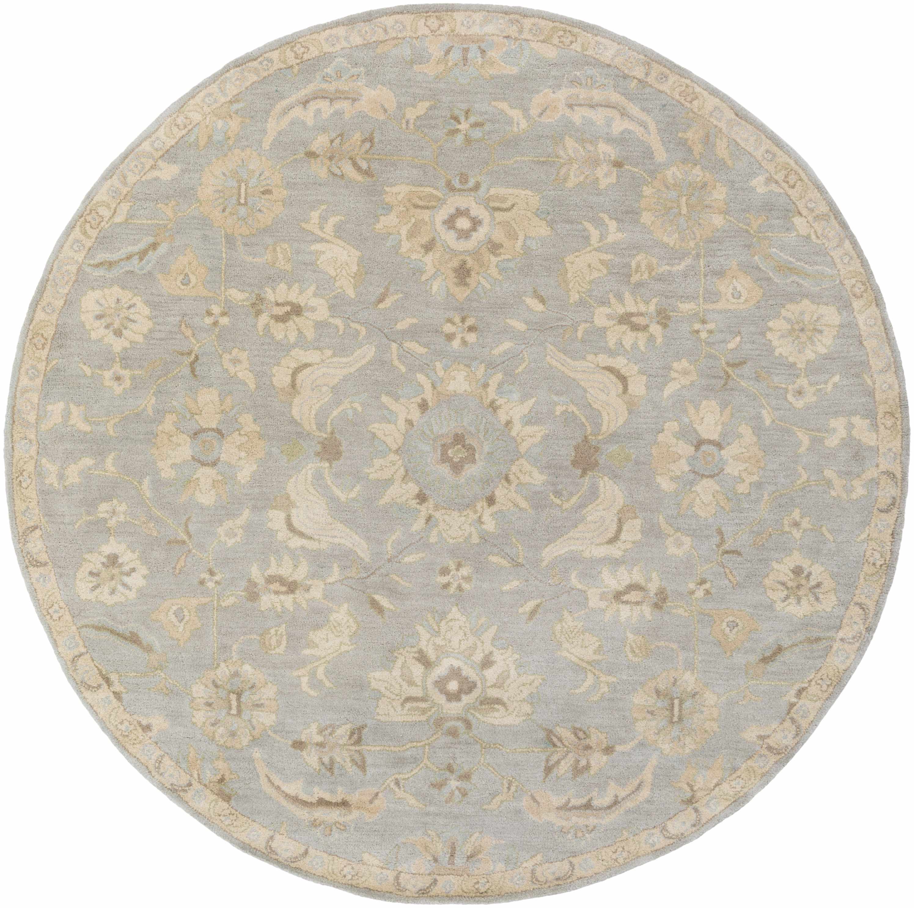 Copen Beige Floral Wool Rug - Image 14