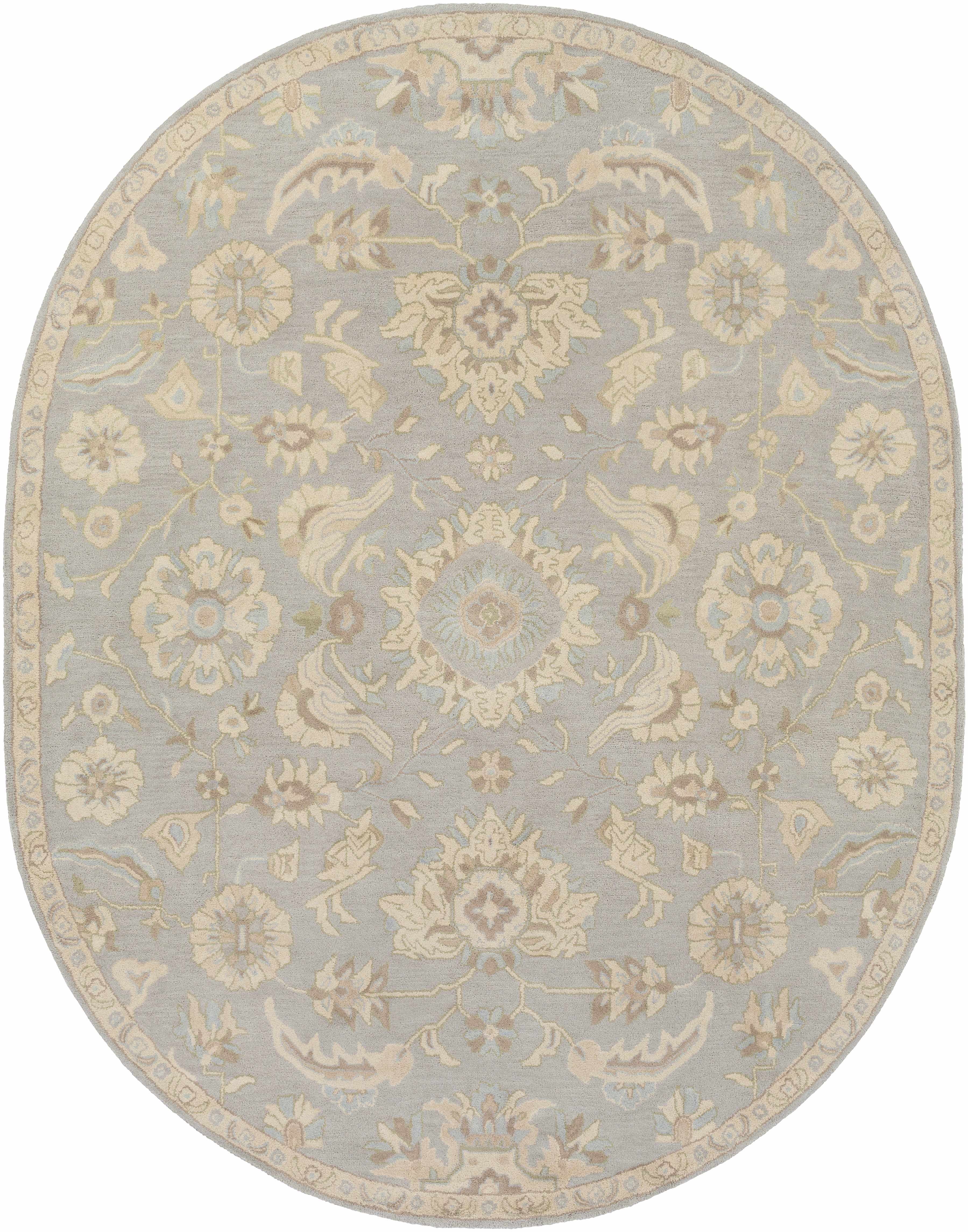 Copen Beige Floral Wool Rug - Image 15