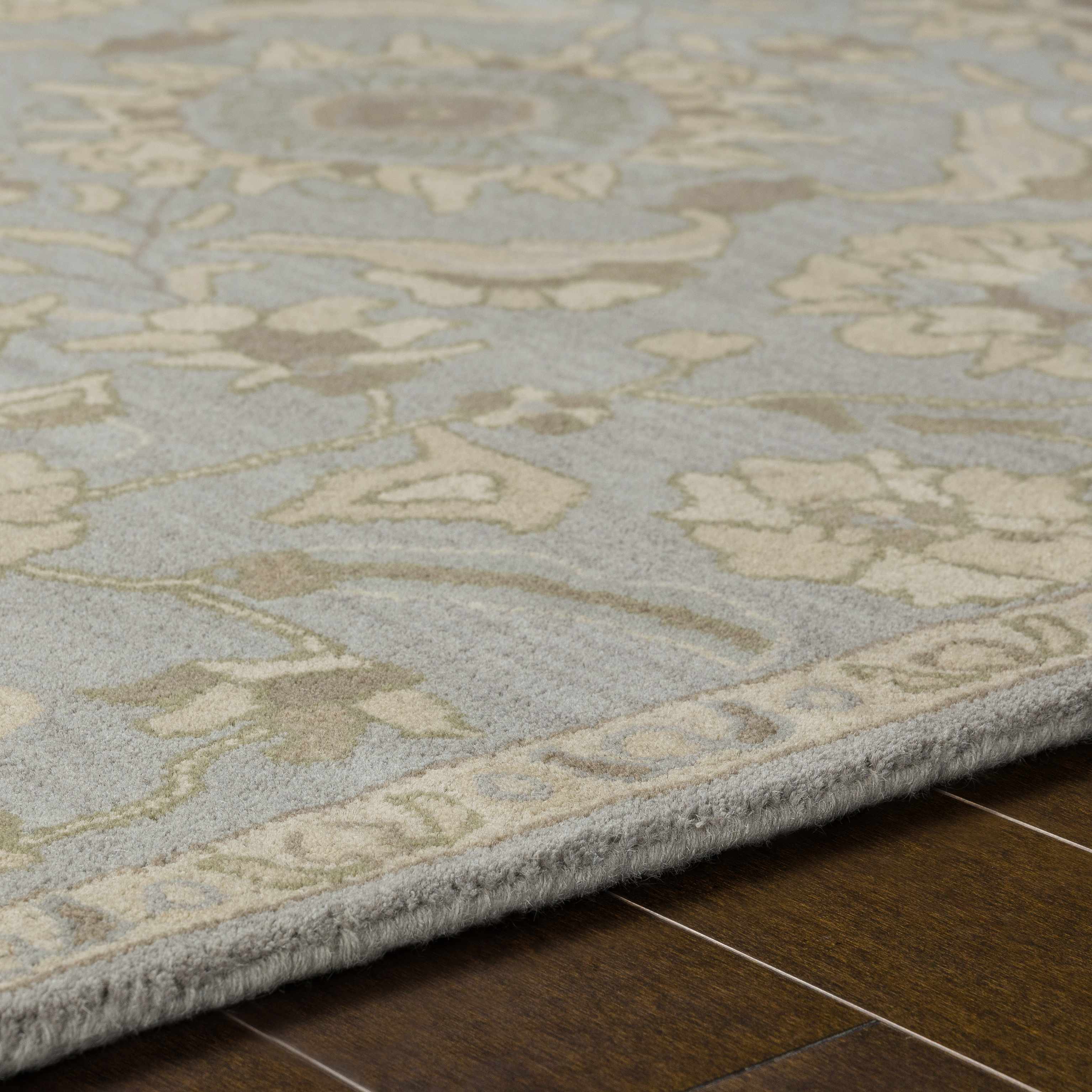 Copen Beige Floral Wool Rug - Image 18