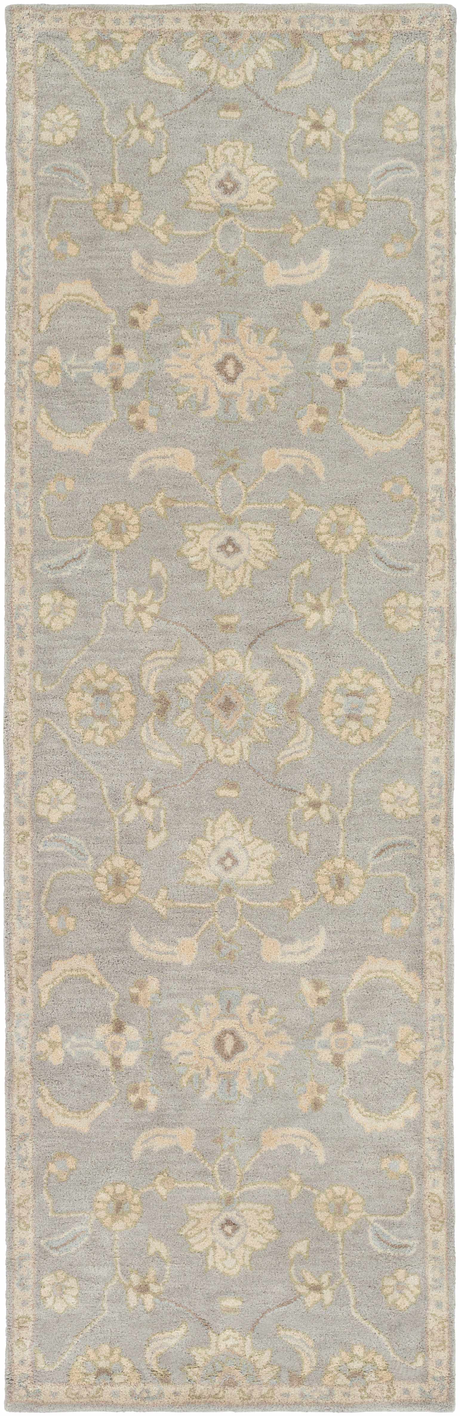 Copen Beige Floral Wool Rug - Image 3