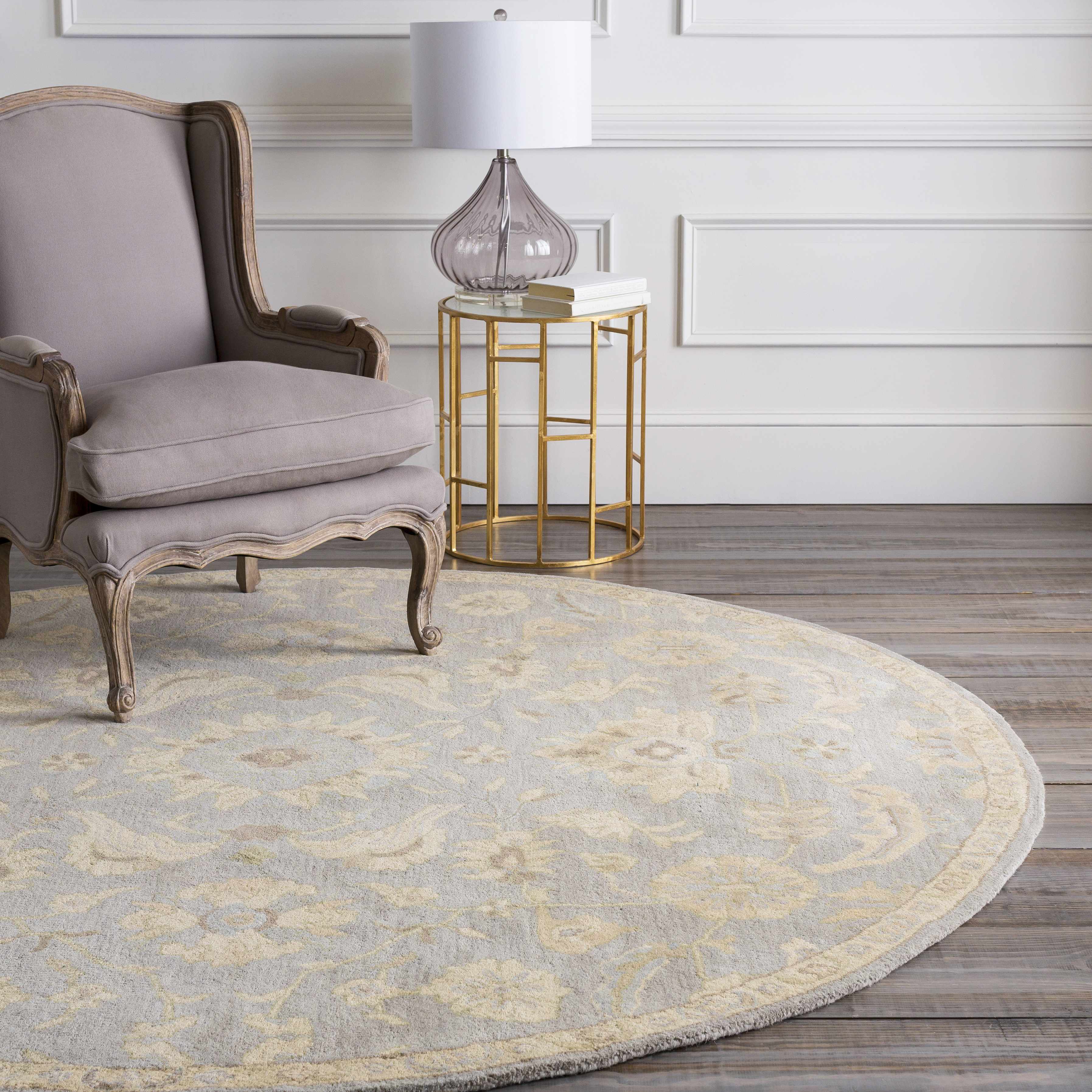 Copen Beige Floral Wool Rug - Image 5