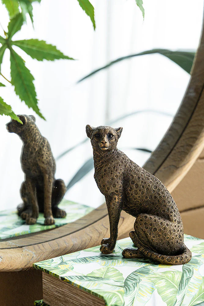 Copper Panther Animal Statue Decor - Image 10